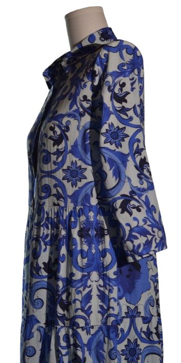 Rochie maxi din panza fina de bumbac