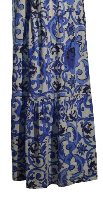 Rochie maxi din panza fina de bumbac
