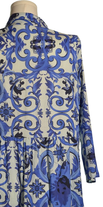 Rochie maxi din panza fina de bumbac