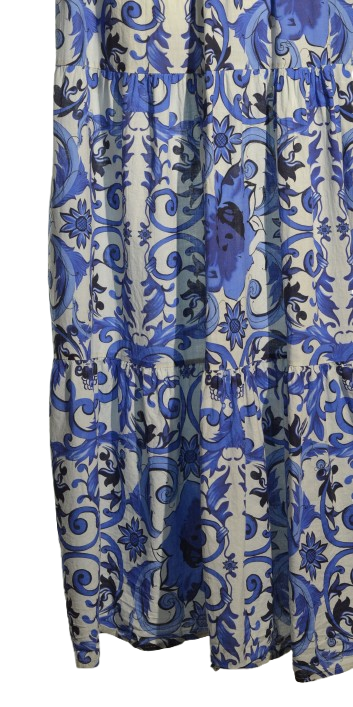 Rochie maxi din panza fina de bumbac