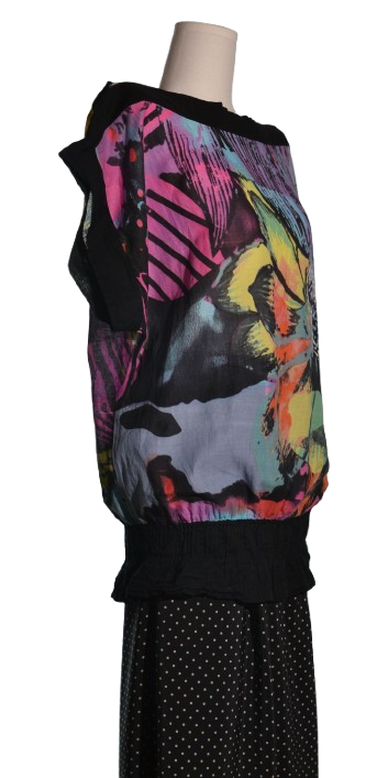 Top din panza subtire de bumbac - Desigual