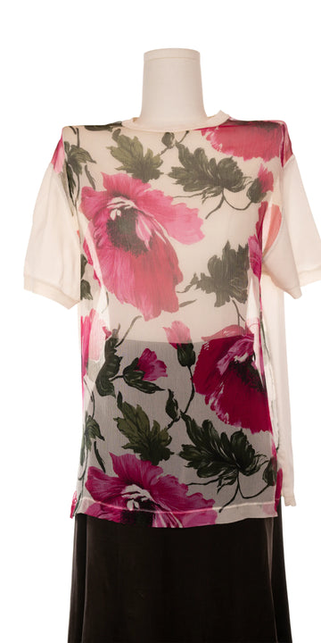 Tricou din matase si bumbac - Sportmax by MaxMara