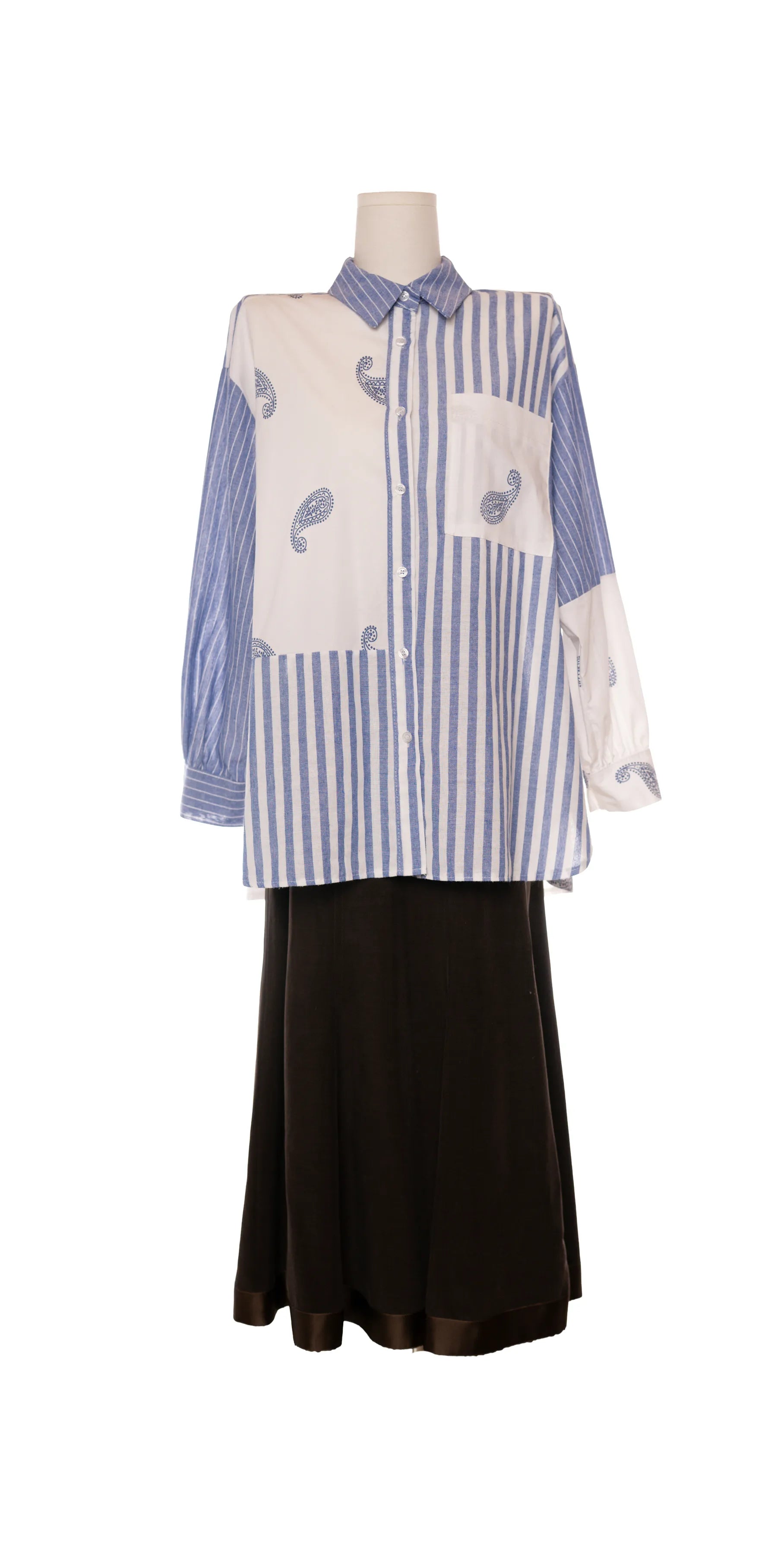Camasa oversized din bumbac poplin