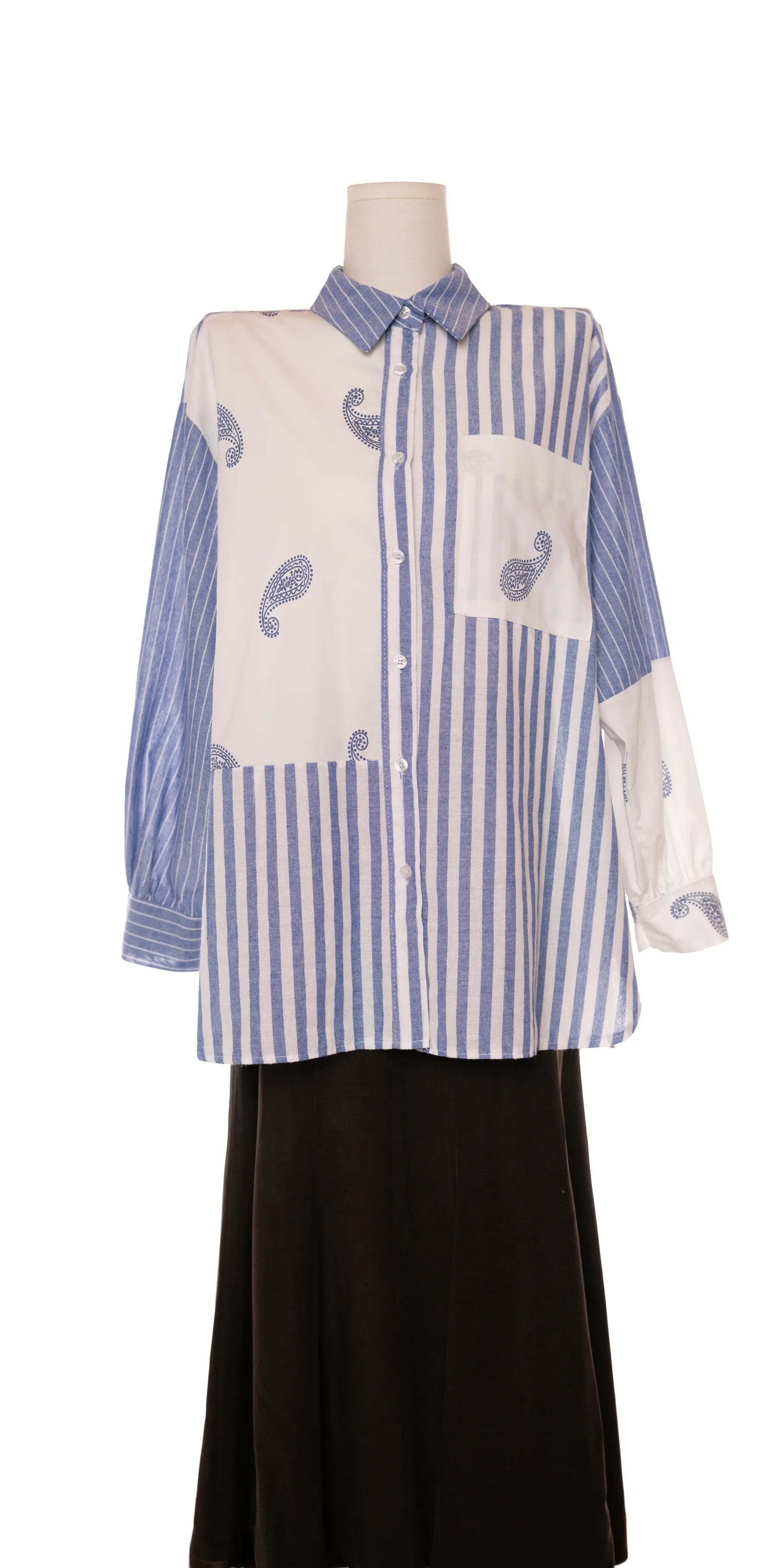 Camasa oversized din bumbac poplin