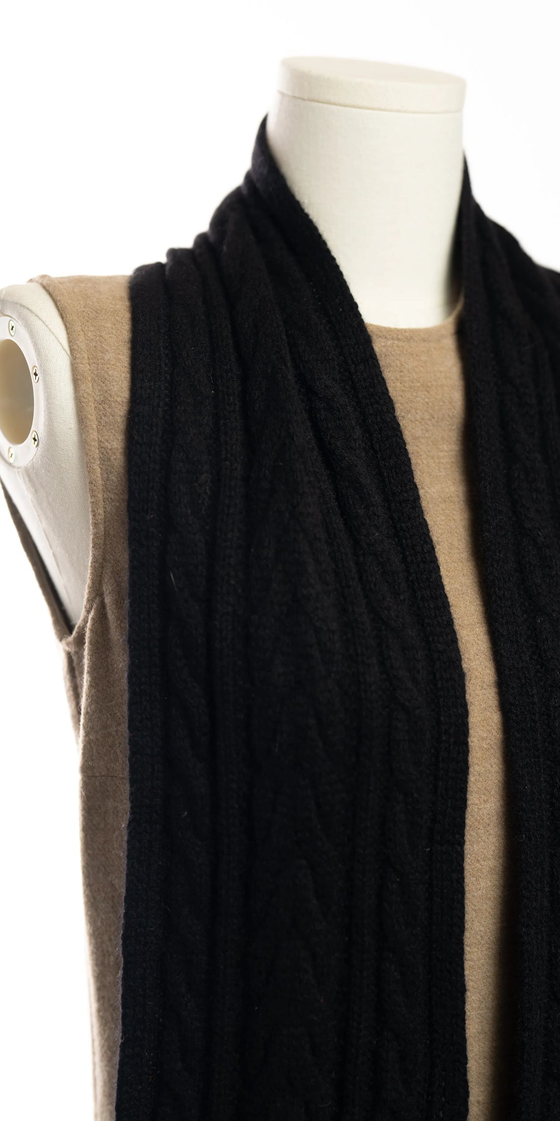 Fular din casmir impletit cu torsade - Charter Club Luxury