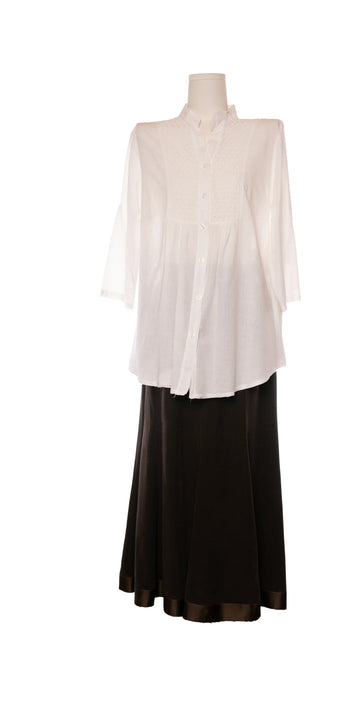 Camasa din bumbac batist cu broderie