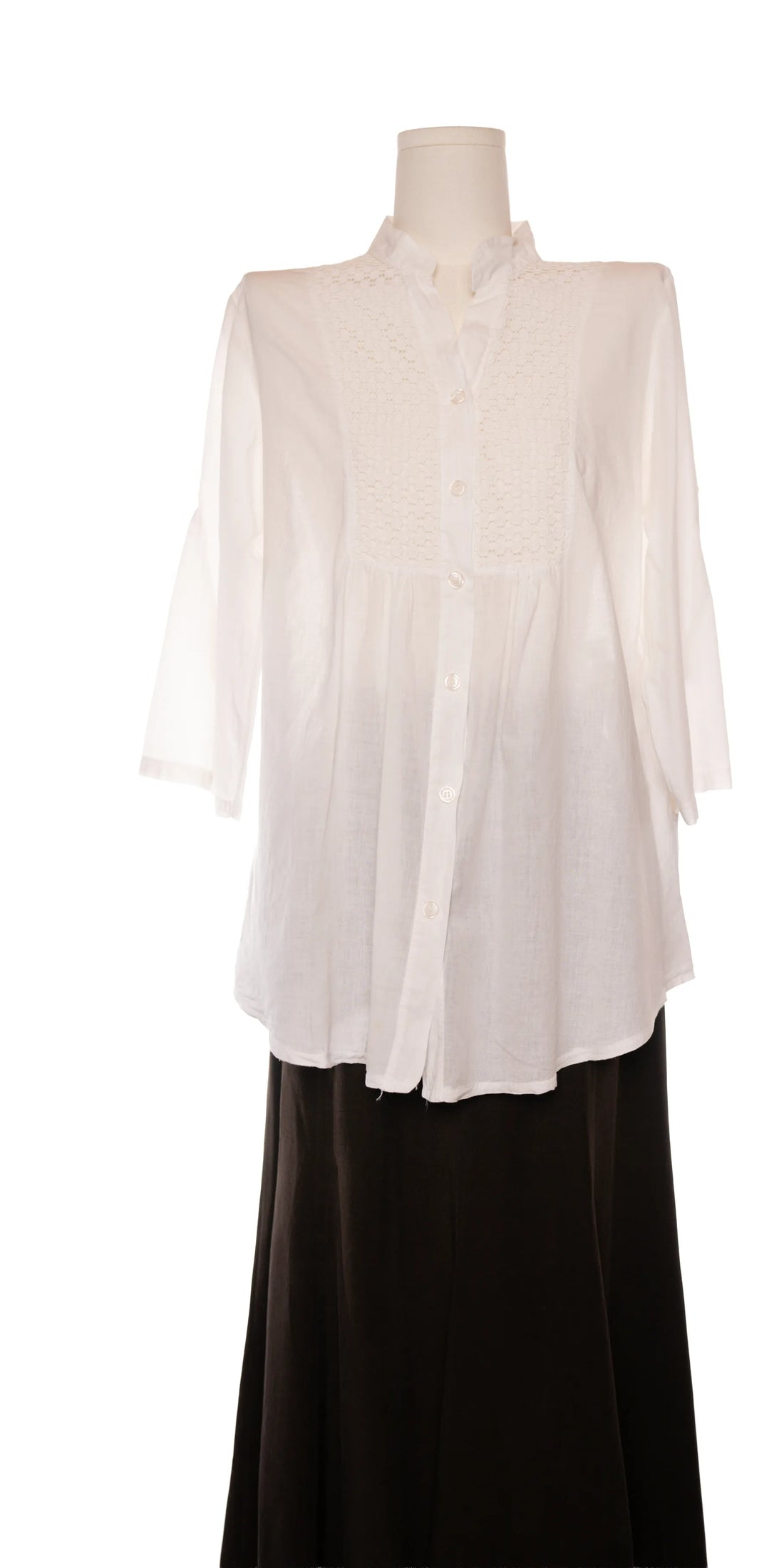 Camasa din bumbac batist cu broderie