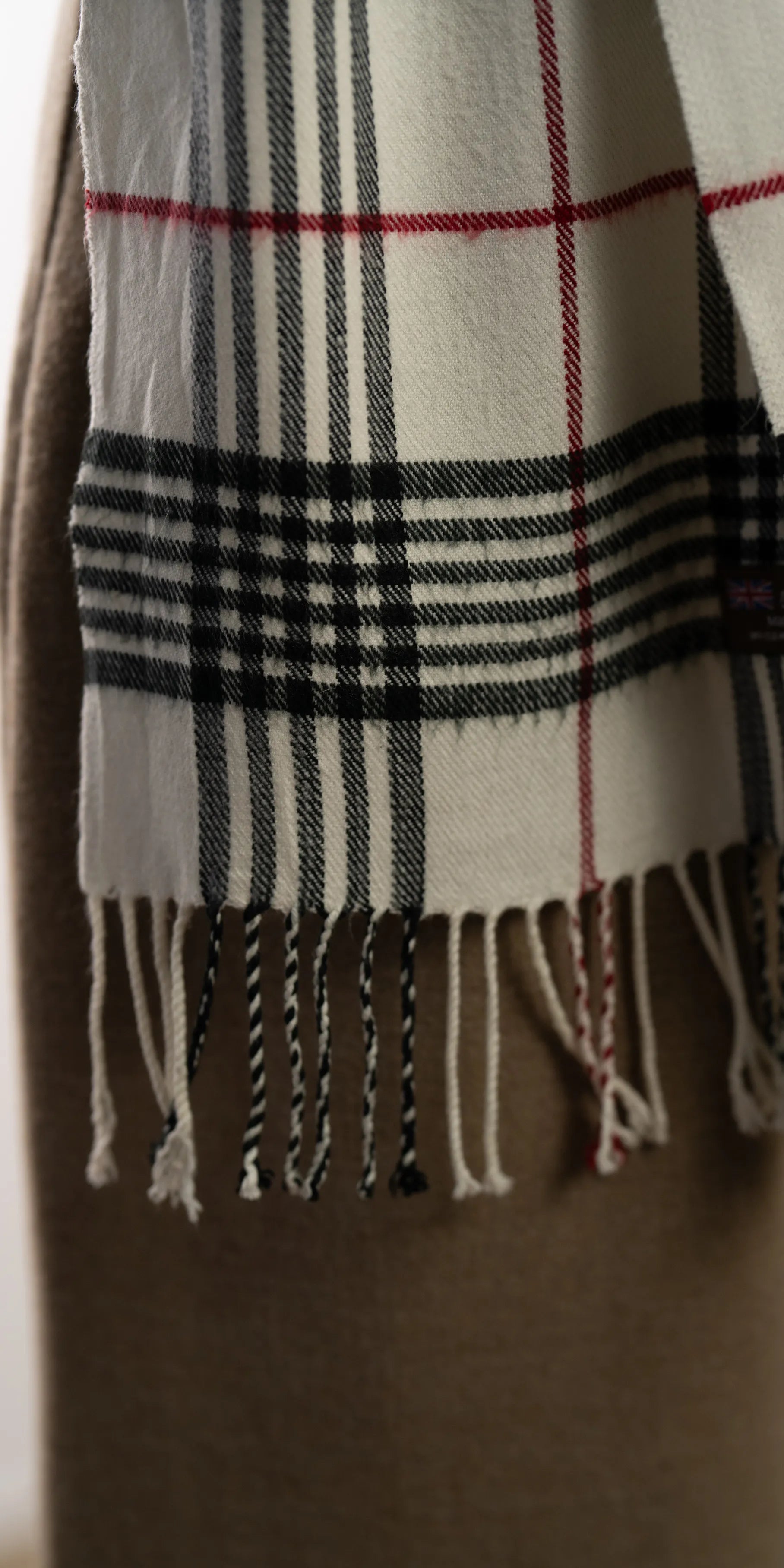 Fular din casmir in carouri