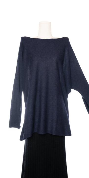 Pulover asimetric din blend fin de lana si casmir -Zoe Ona