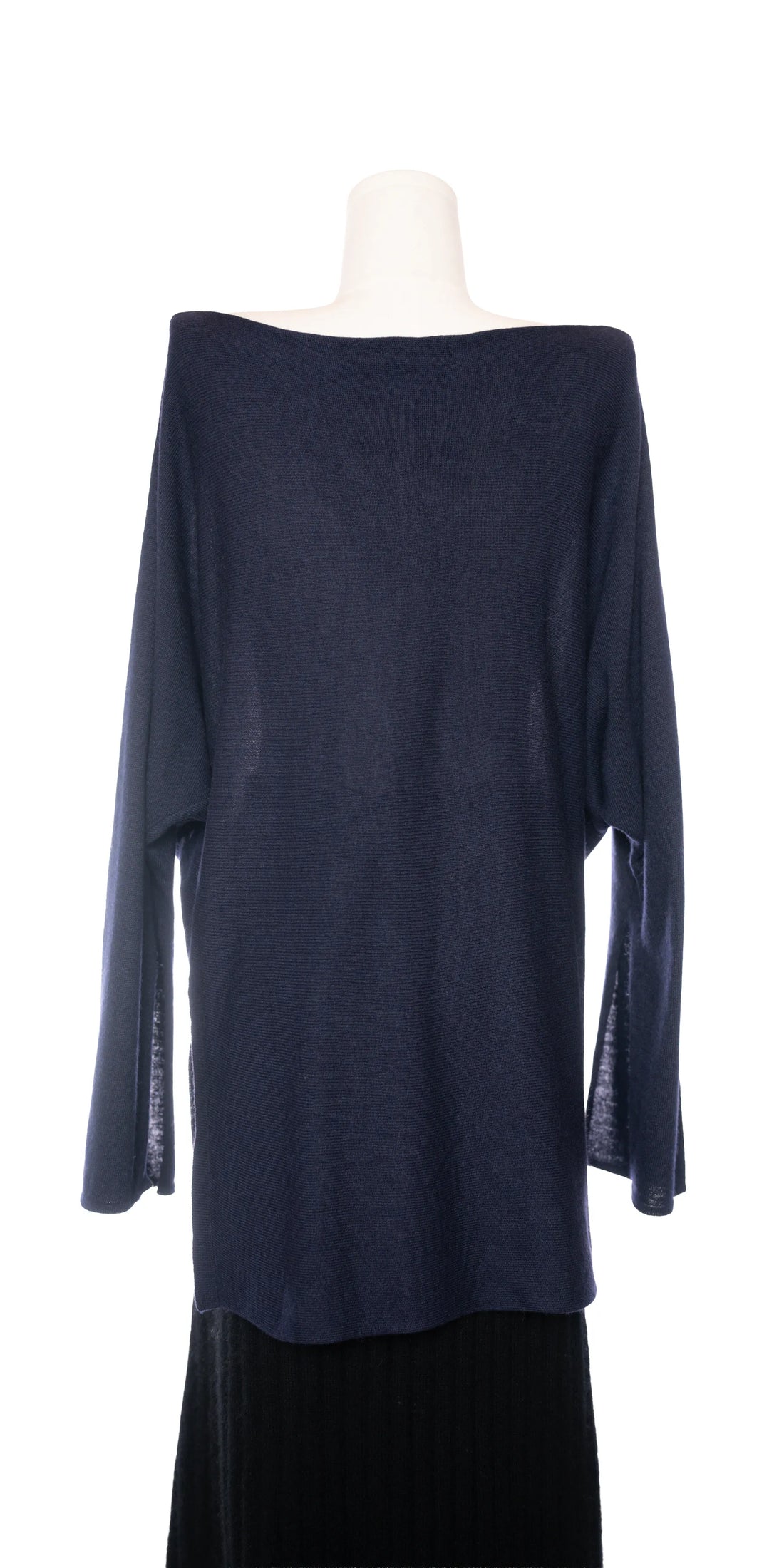 Pulover asimetric din blend fin de lana si casmir -Zoe Ona