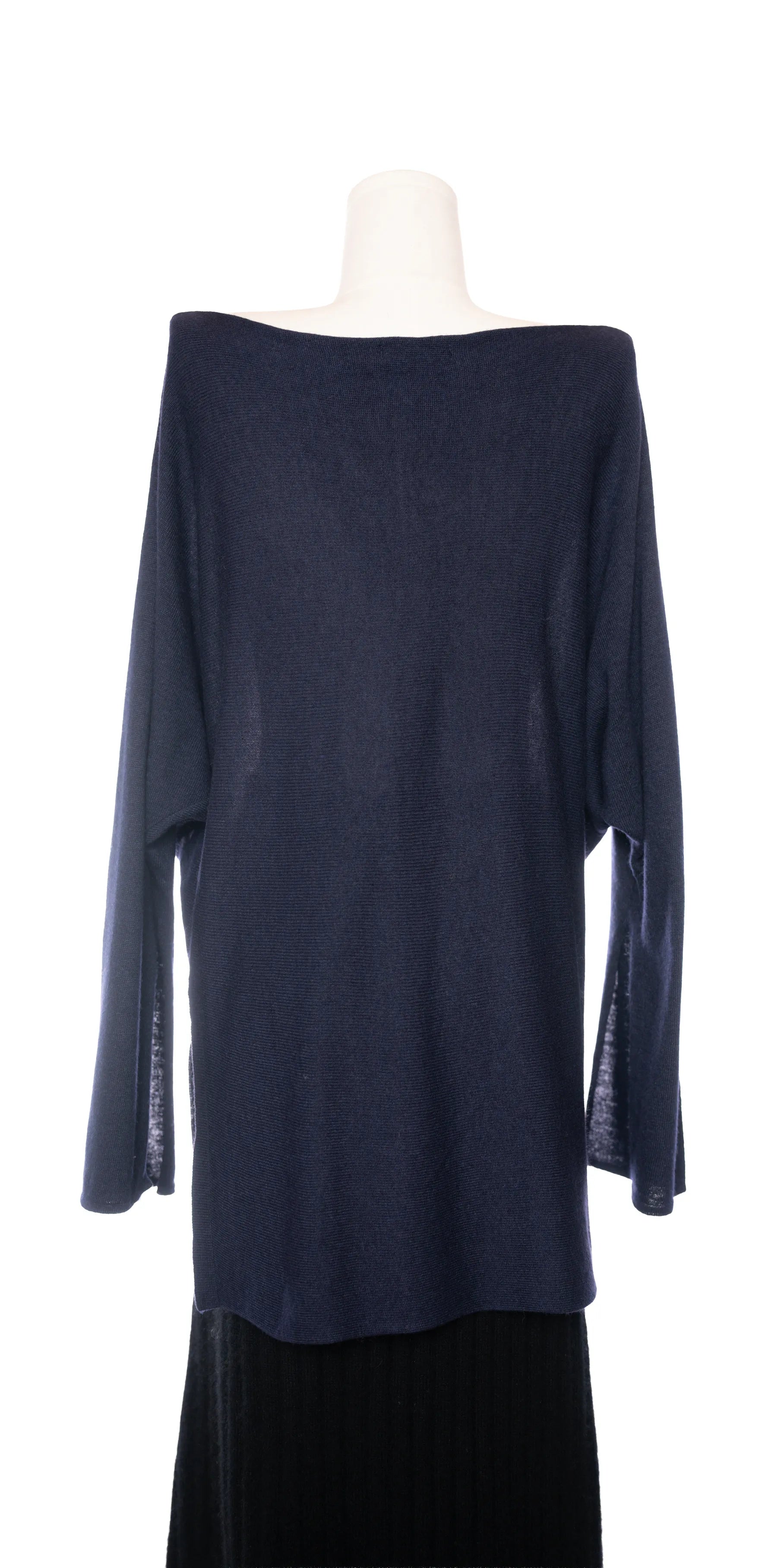 Pulover asimetric din blend fin de lana si casmir -Zoe Ona