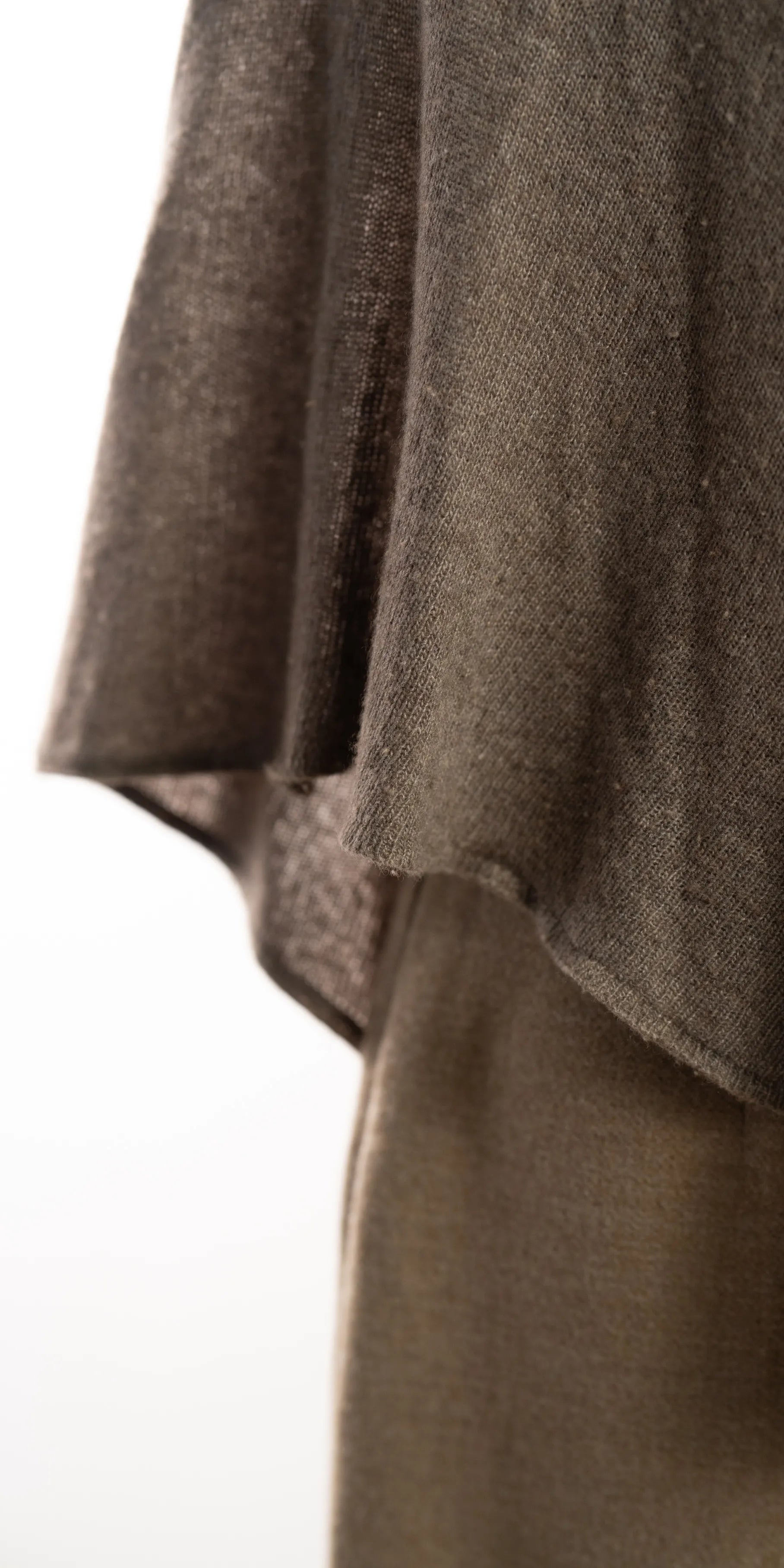 Fular tip poncho din blend lana si casmir