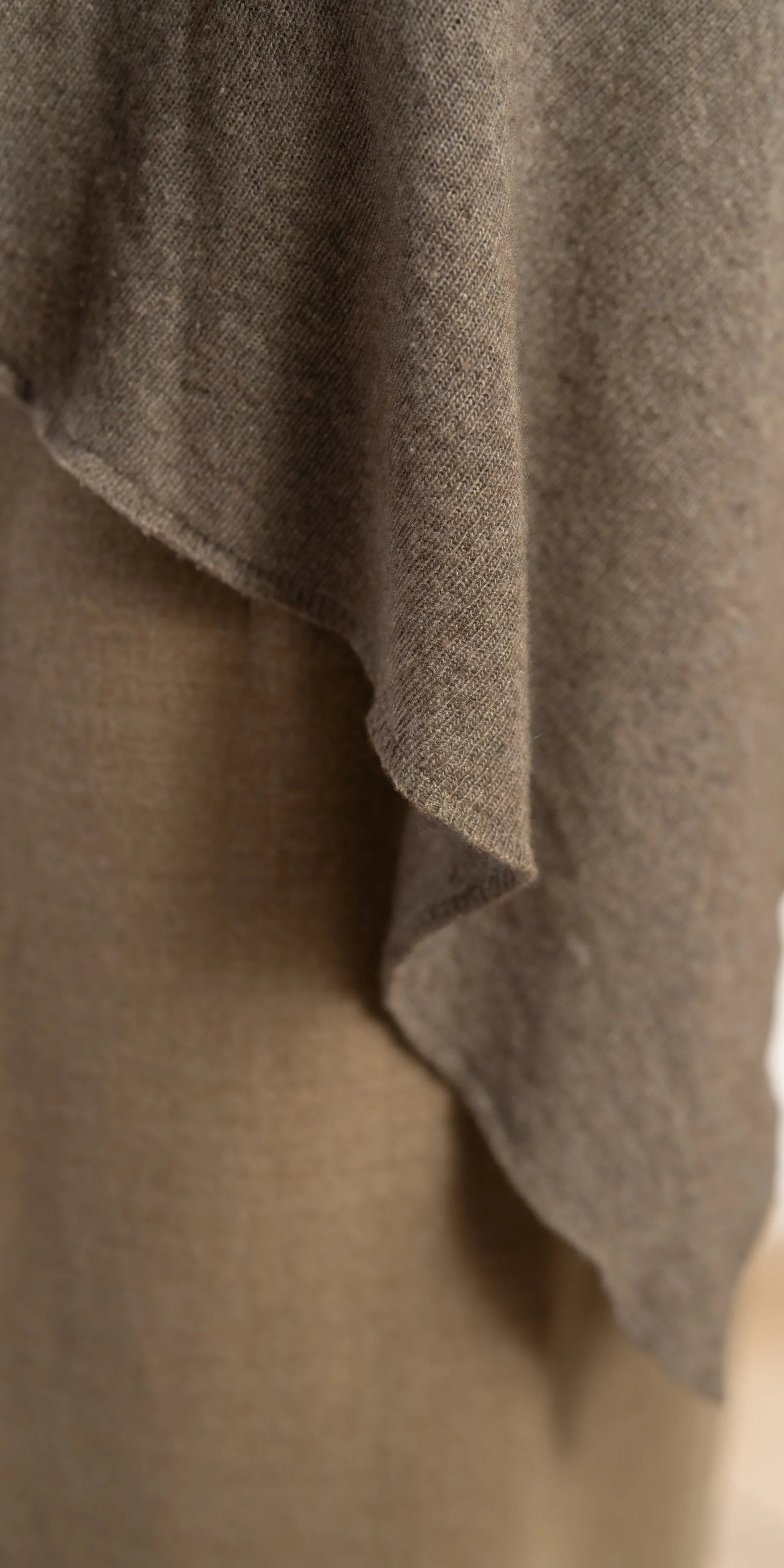 Fular tip poncho din blend lana si casmir