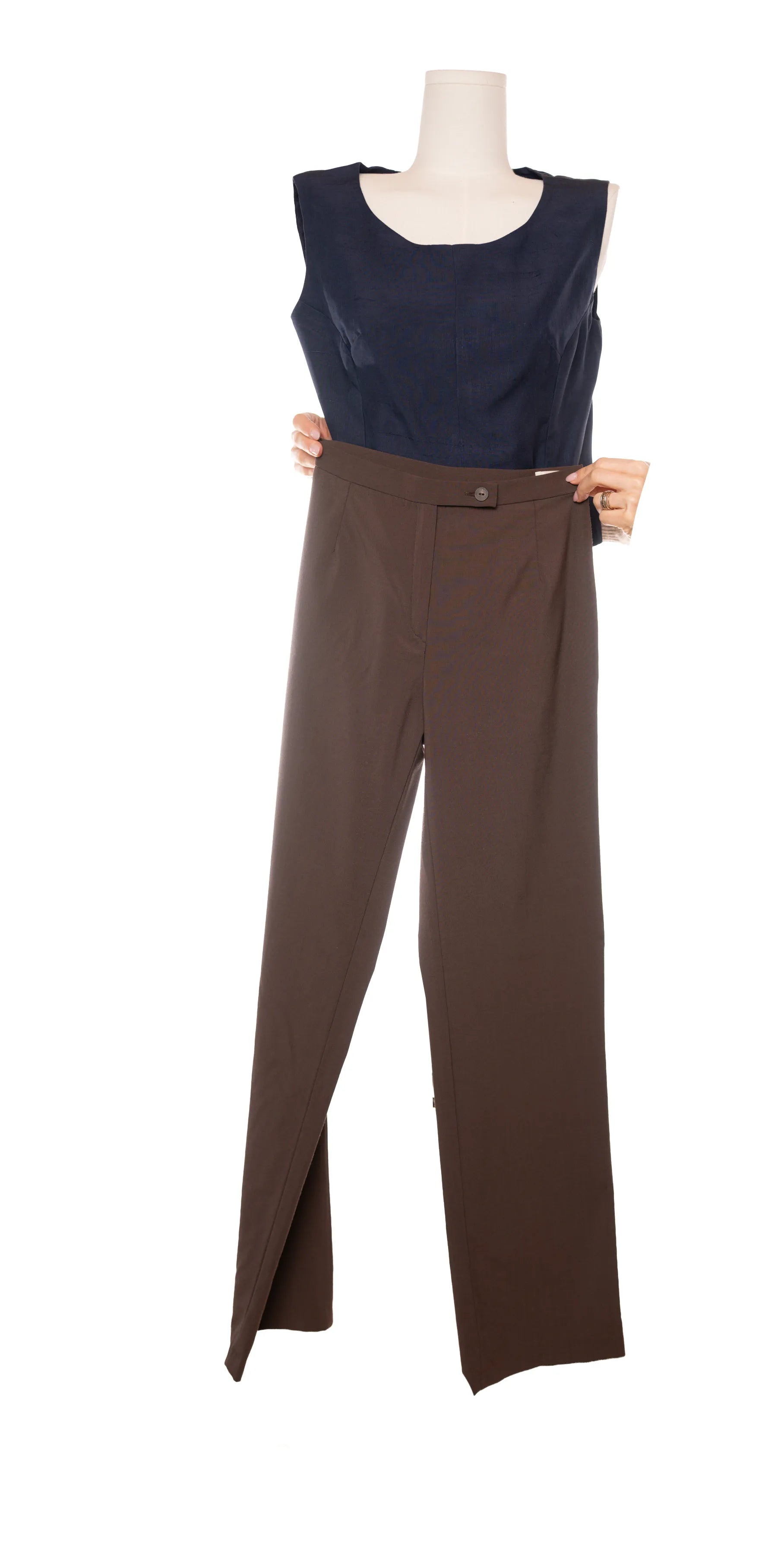 Pantaloni din stofa de lana de vara - Carnevali