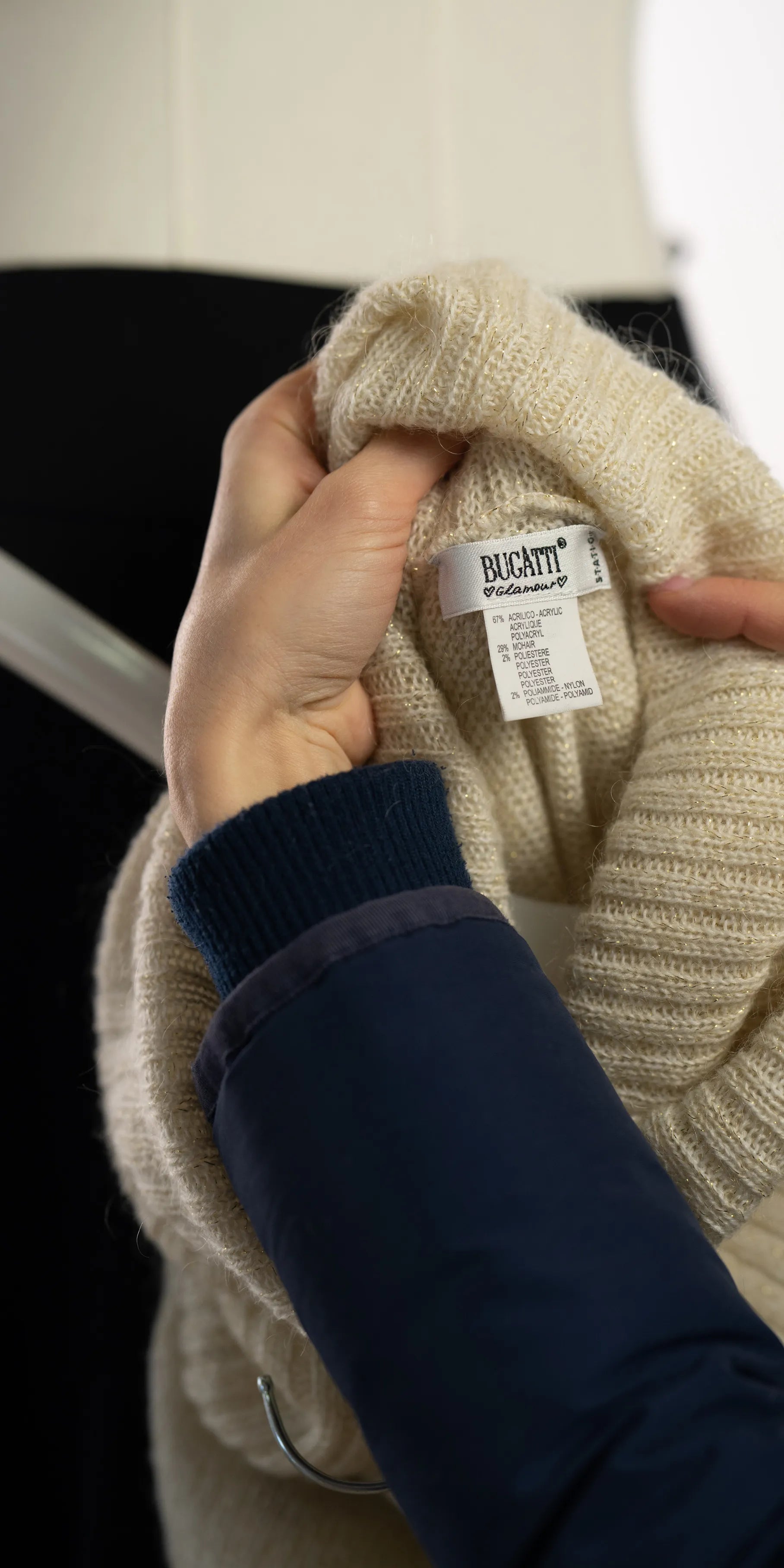 Vesta lunga cu adaos de mohair - Bugatti