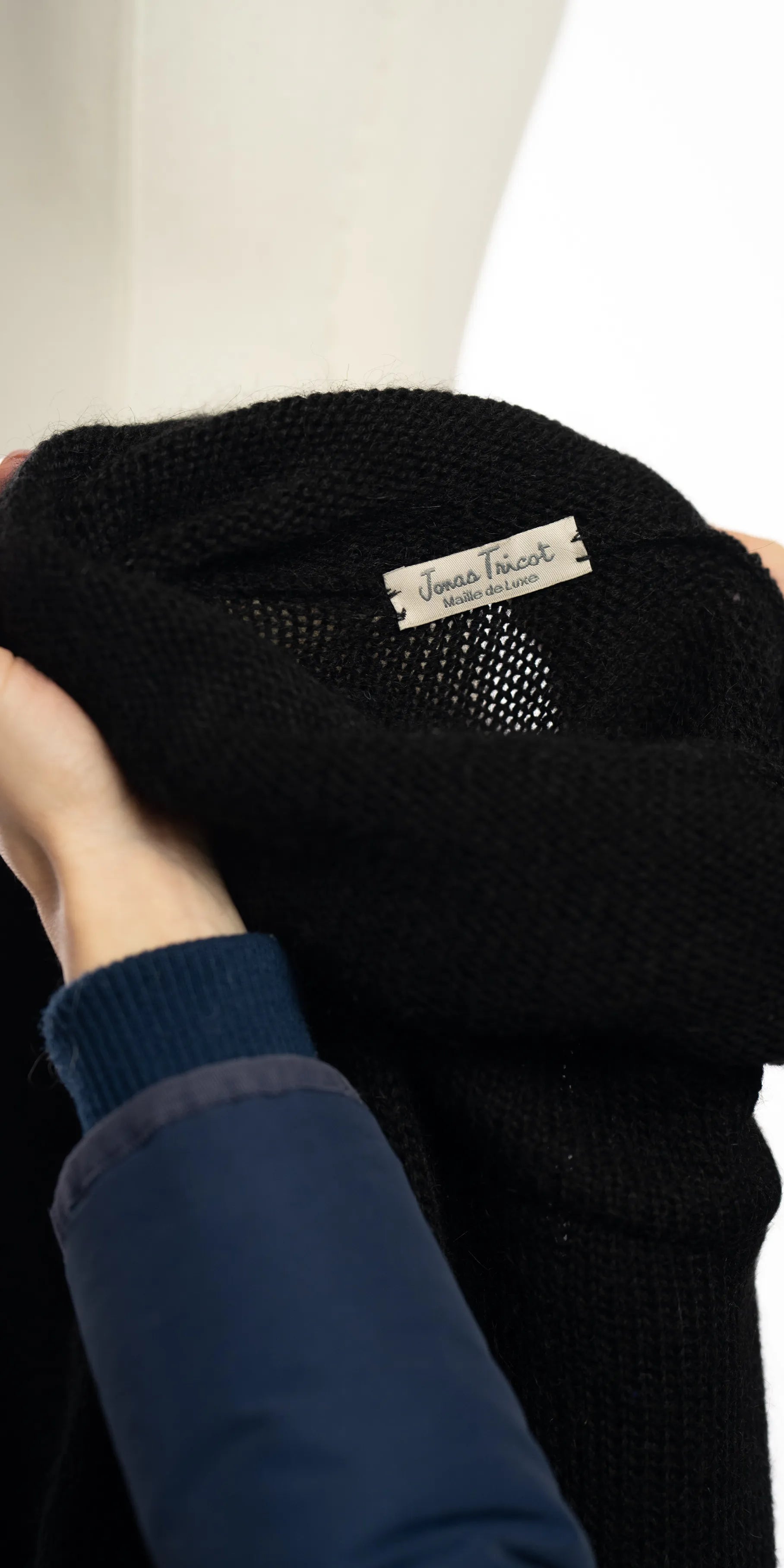 Poncho lung din lana aerata - Made in Italy