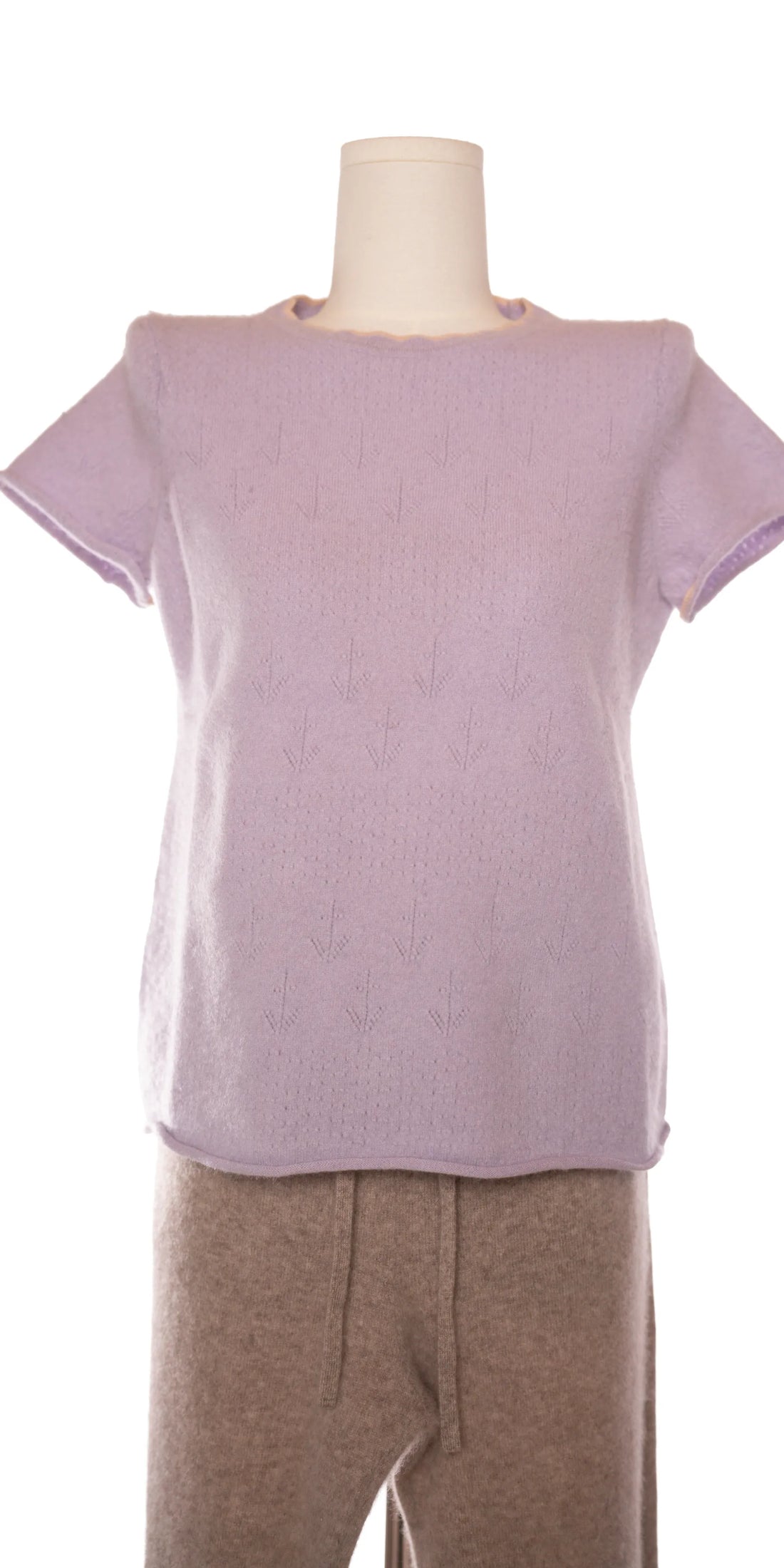 Tricou din casmir cu perforatii - J Crew
