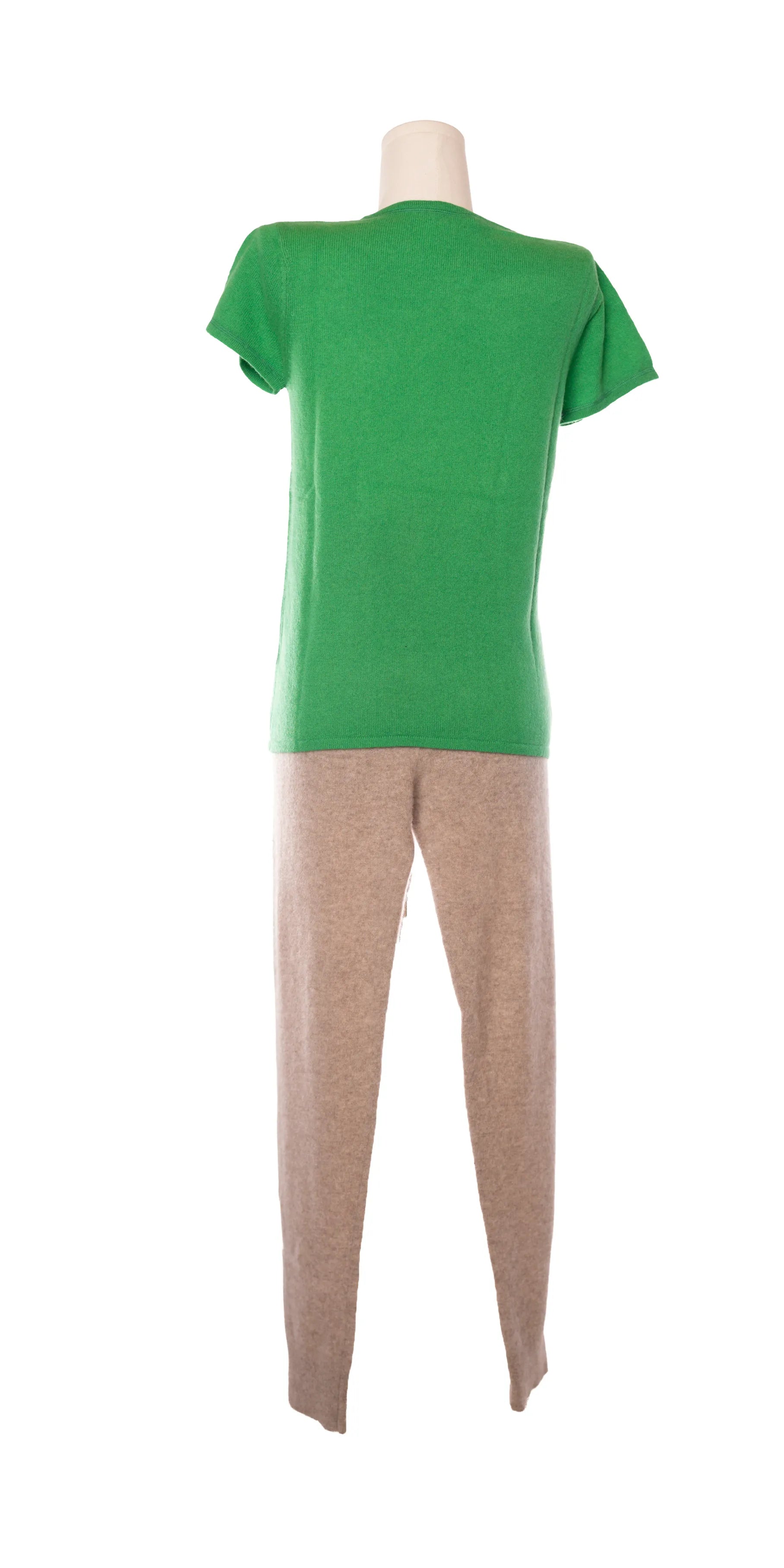 Bluza cu maneca scurta din casmir aerat - inCashmere