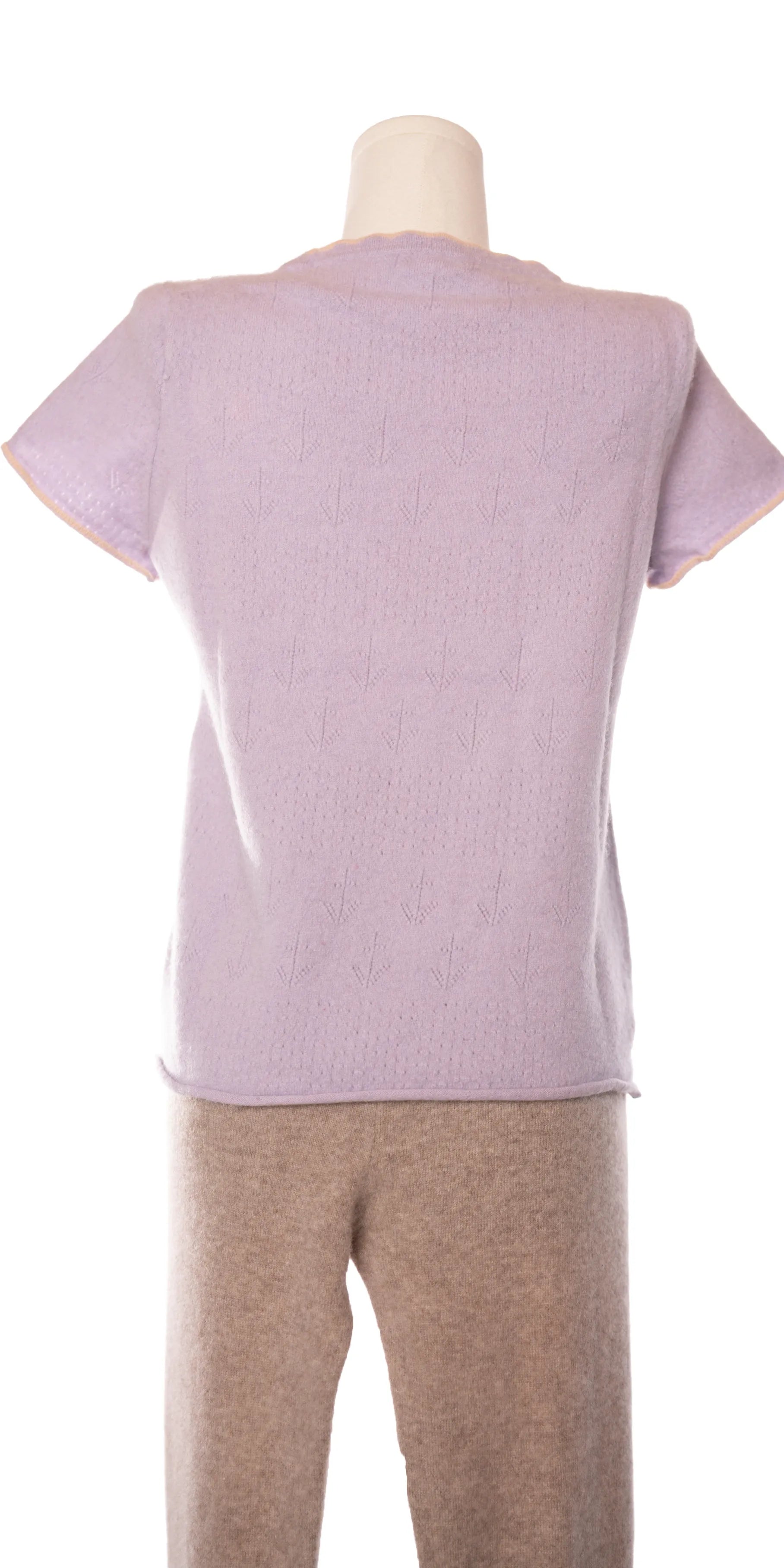 Tricou din casmir cu perforatii - J Crew