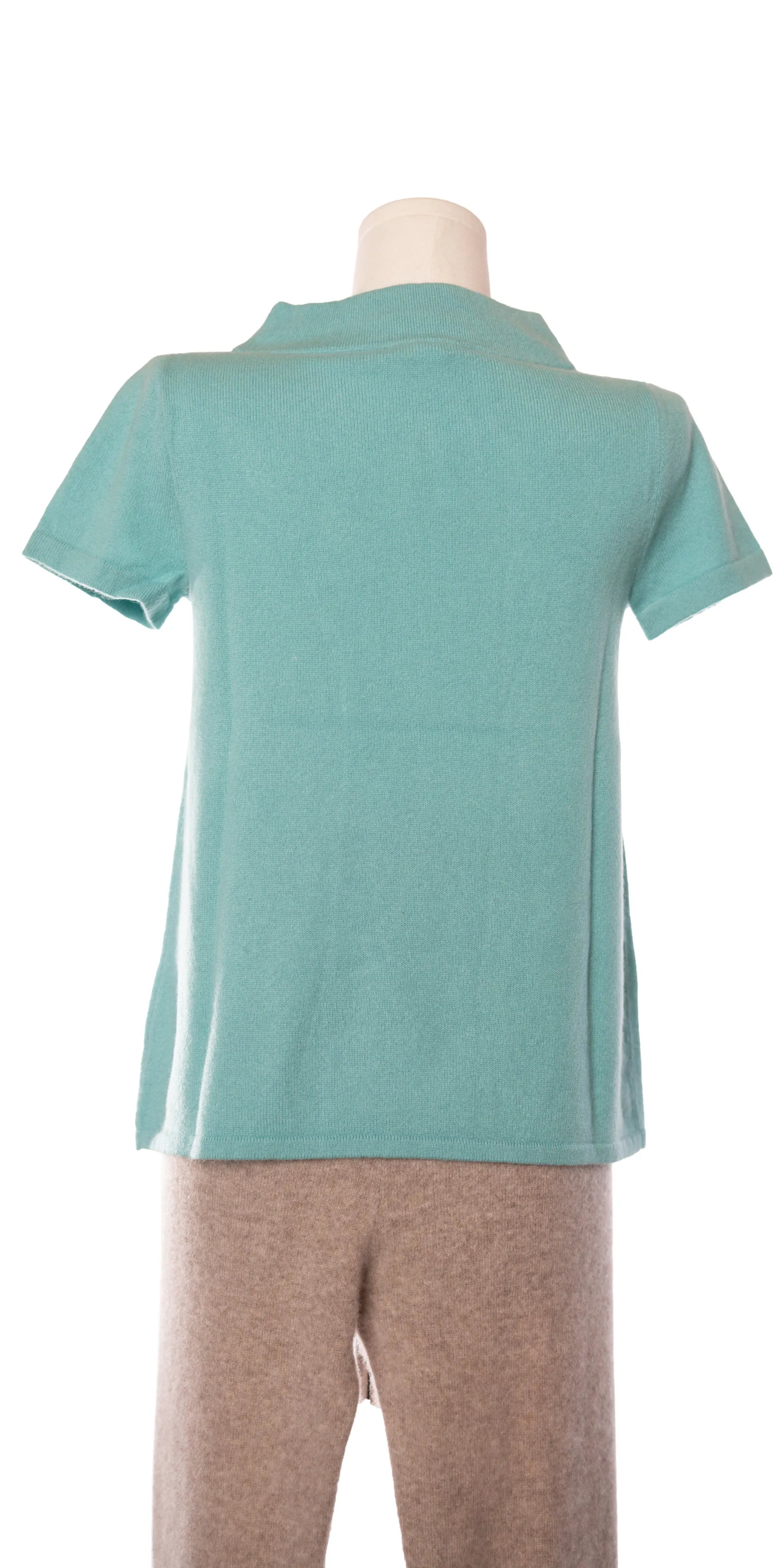 Bluza cu maneca scurta din casmir - J Crew