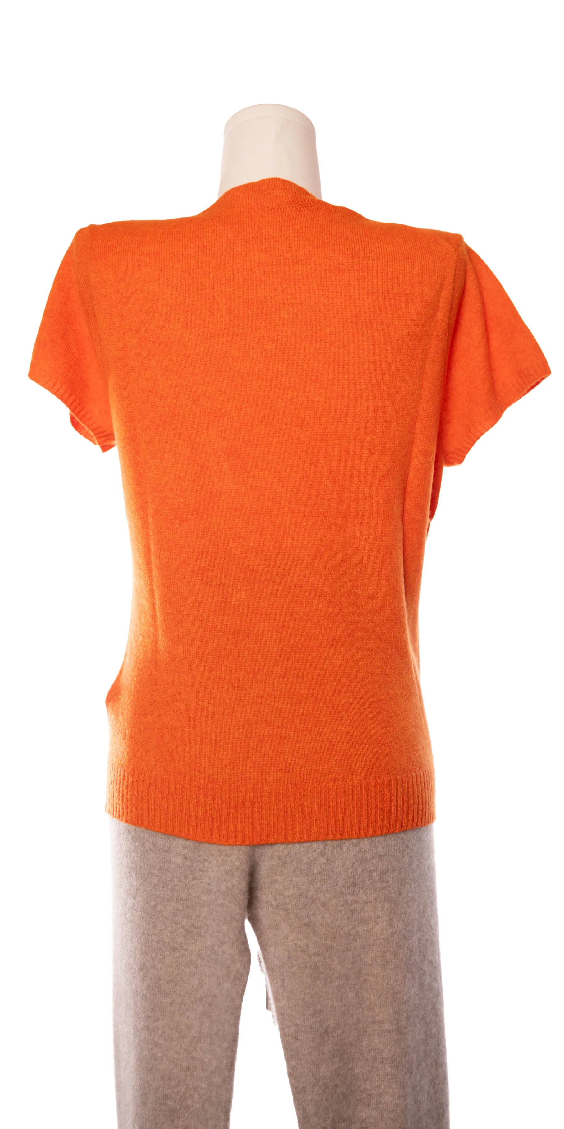 Bluza cu maneca scurta din casmir aerat - J Crew