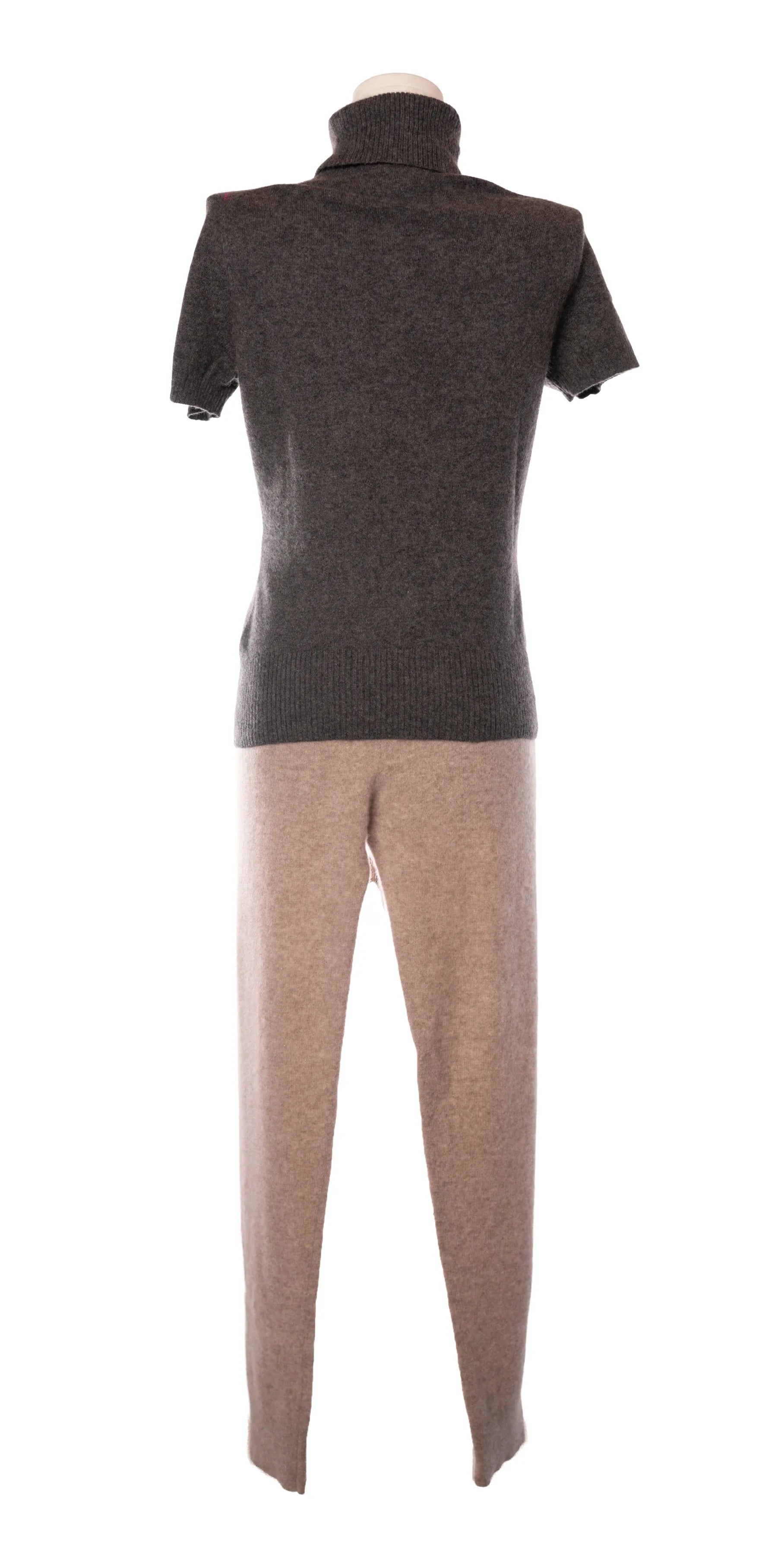 Bluza cu maneca scurta din casmir - Tweeds