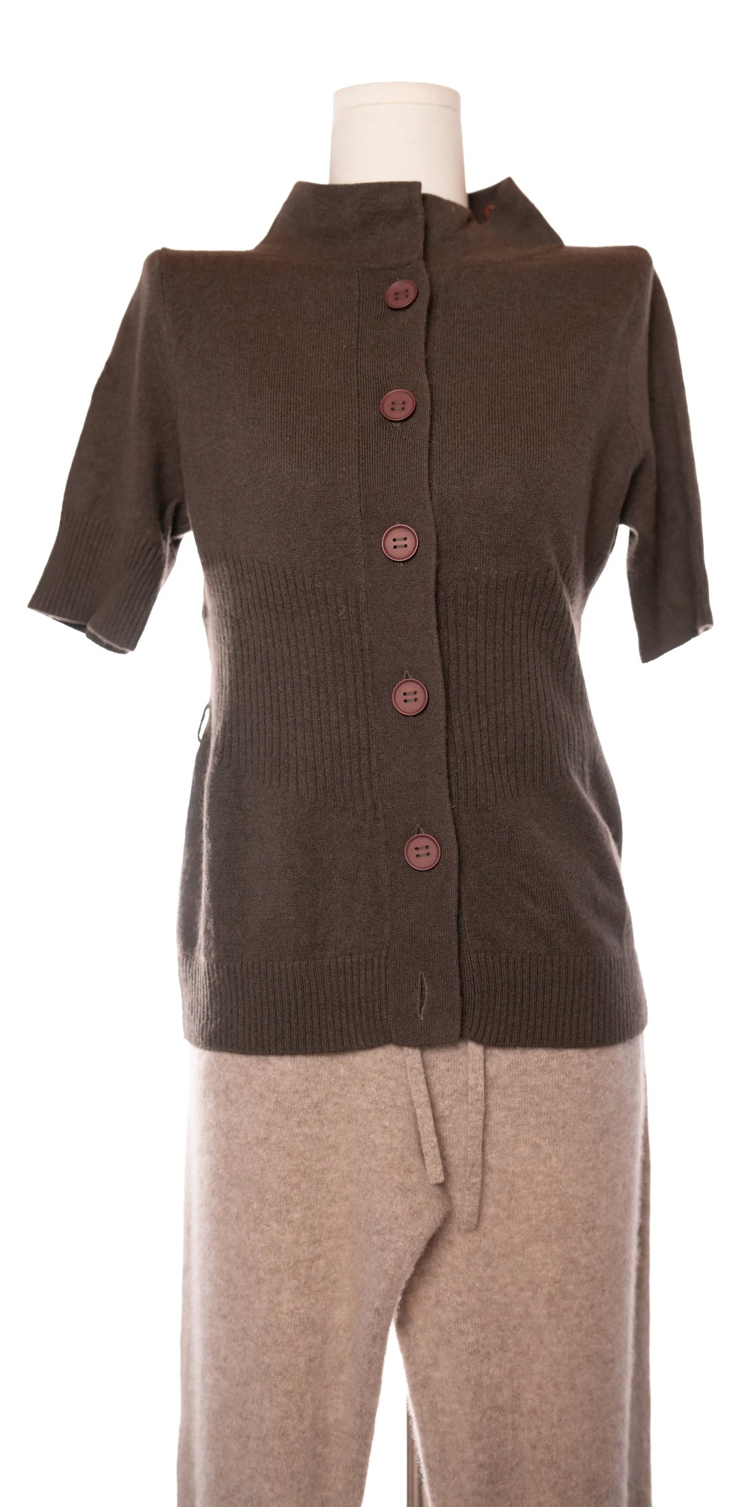 Bluza din casmir cu maneca scurta - Robert Rodriquez