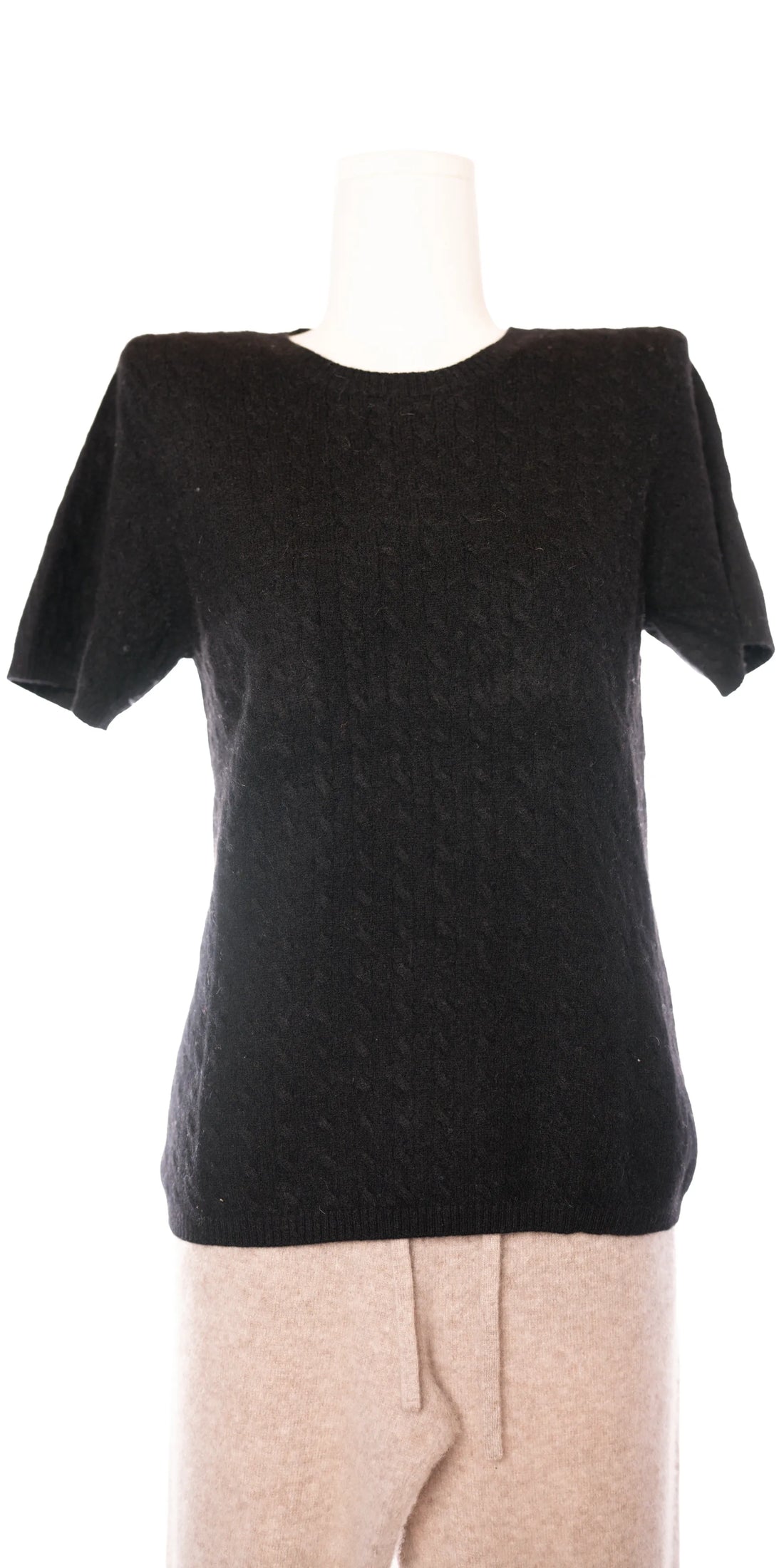 Bluza cu maneca scurta din casmir - Folio
