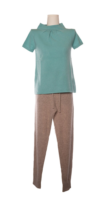 Bluza cu maneca scurta din casmir - J Crew