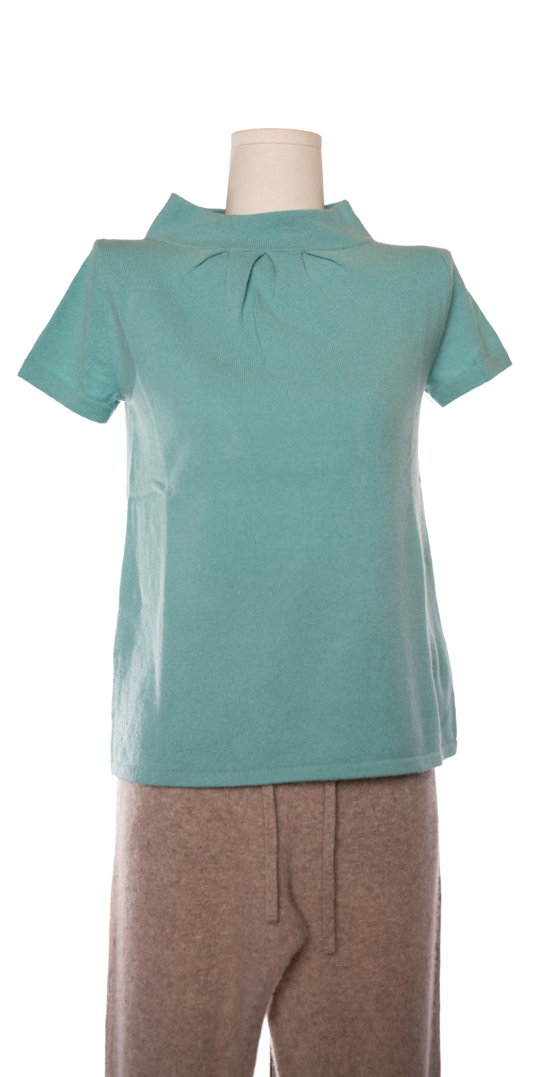 Bluza cu maneca scurta din casmir - J Crew