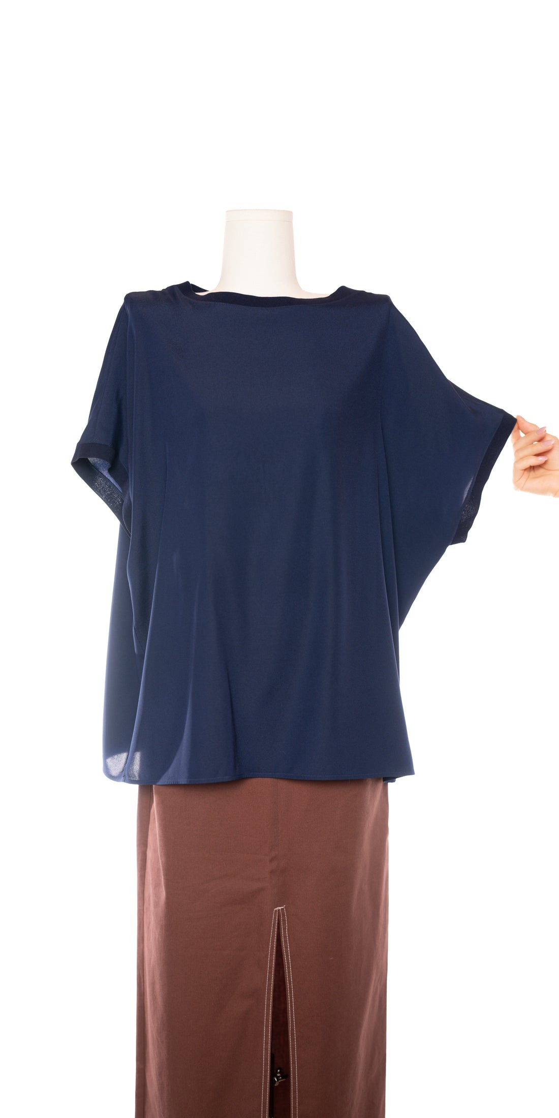 Tricou oversized luxury din matase naturala - Amina Rubinacci