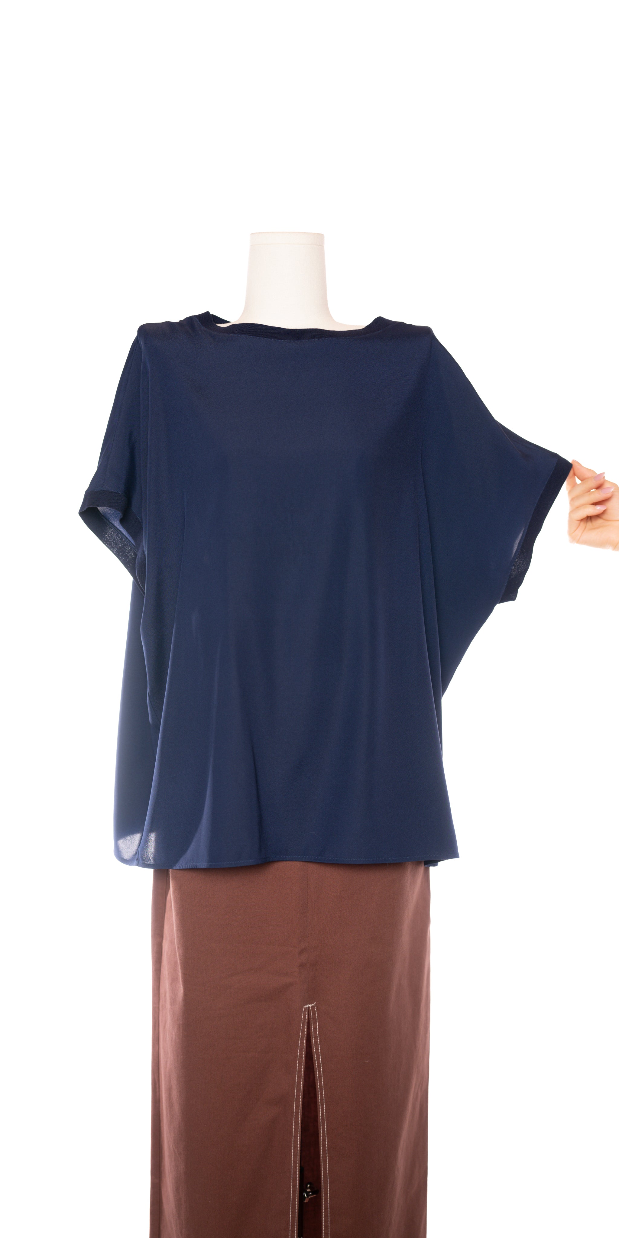 Tricou oversized luxury din matase naturala - Amina Rubinacci