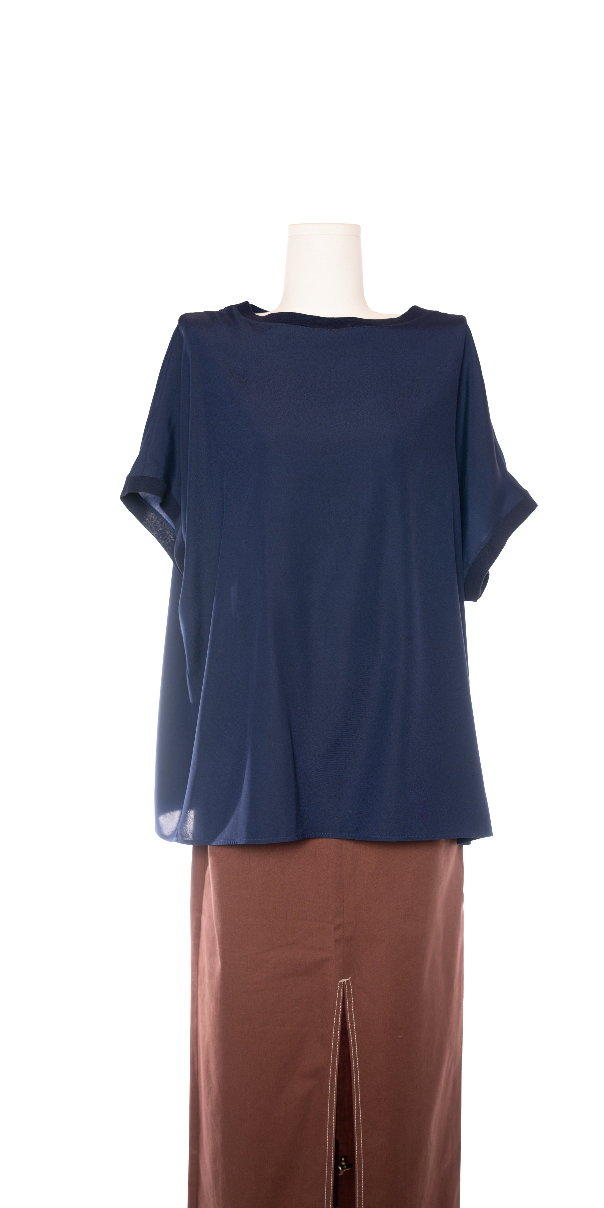 Tricou oversized luxury din matase naturala - Amina Rubinacci