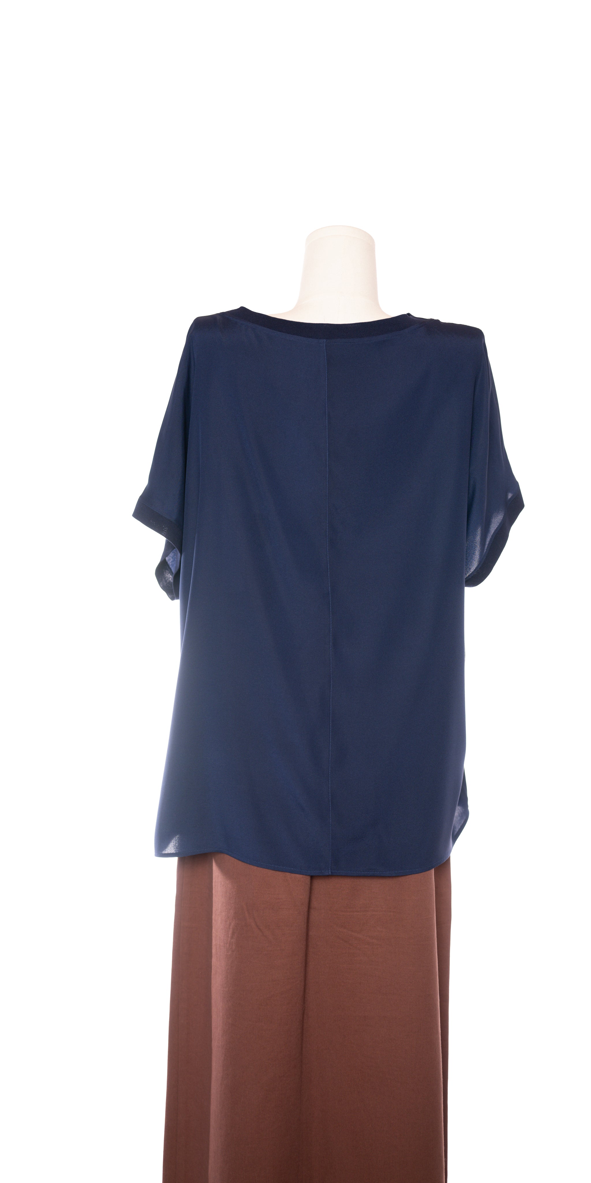 Tricou oversized luxury din matase naturala - Amina Rubinacci