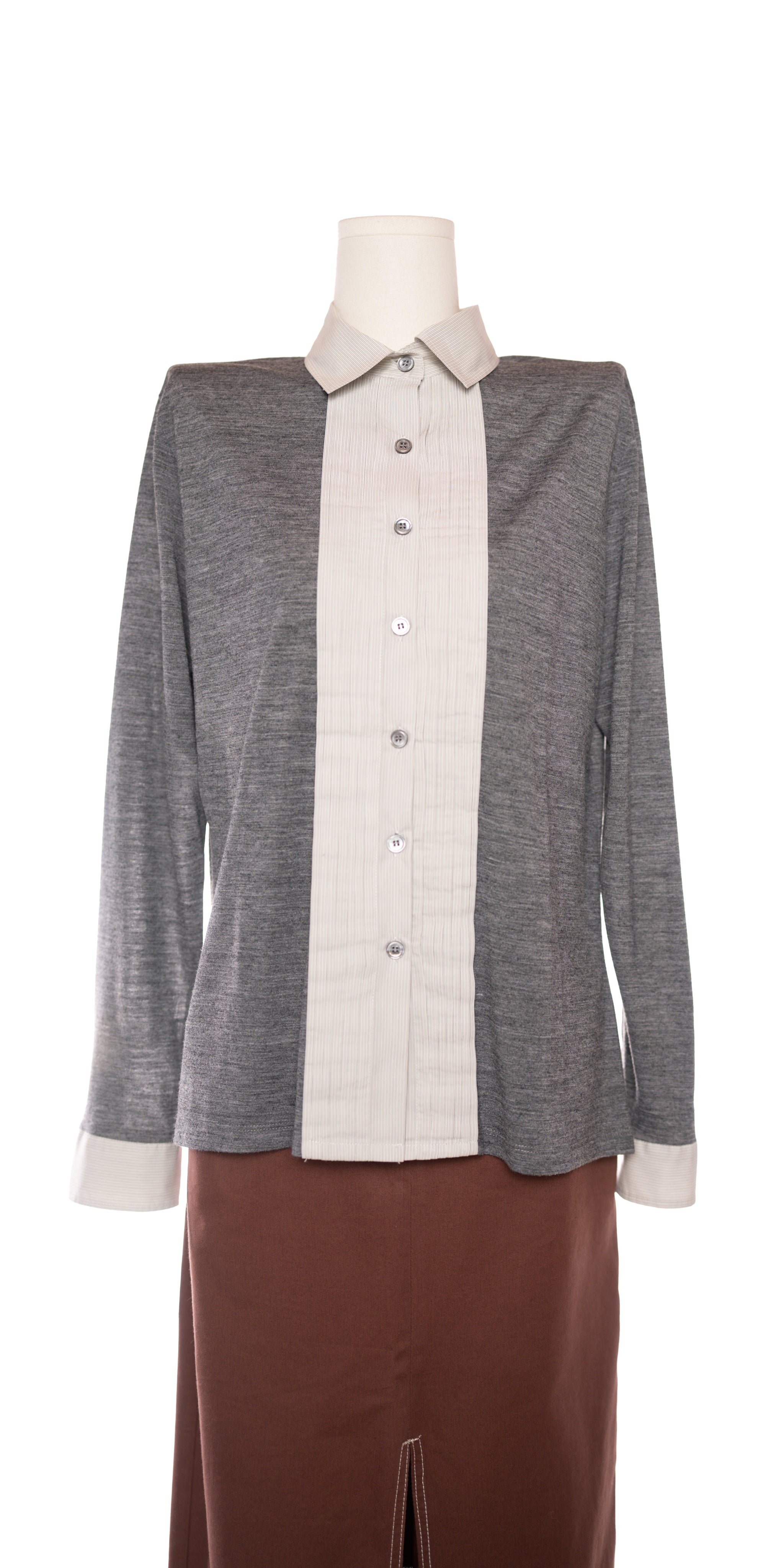 Bluza tip camasa cu lana de vara - Signorelli
