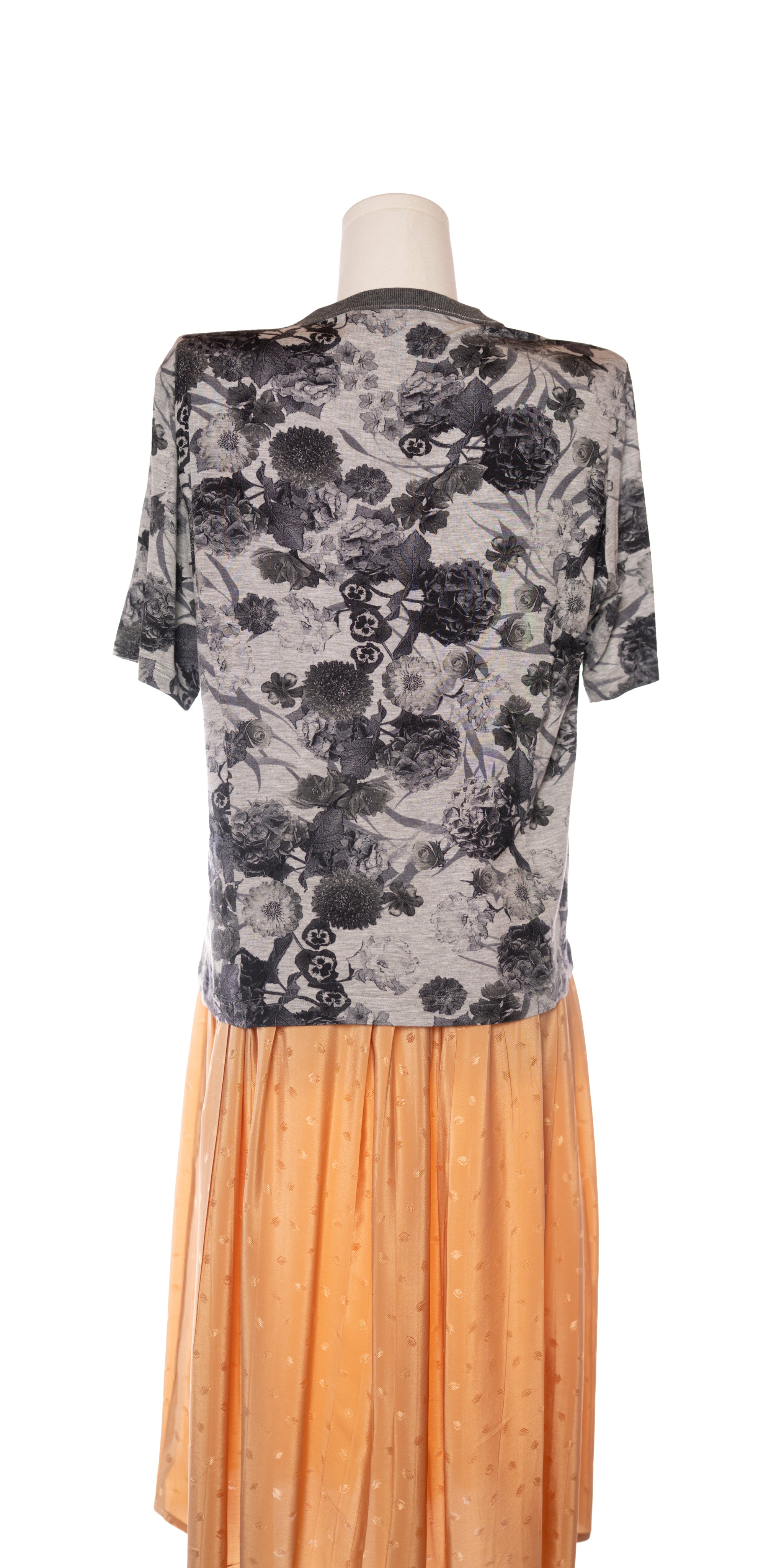 Set fin cu imprimeu floral -Tricou si cardigan - Armando Calo
