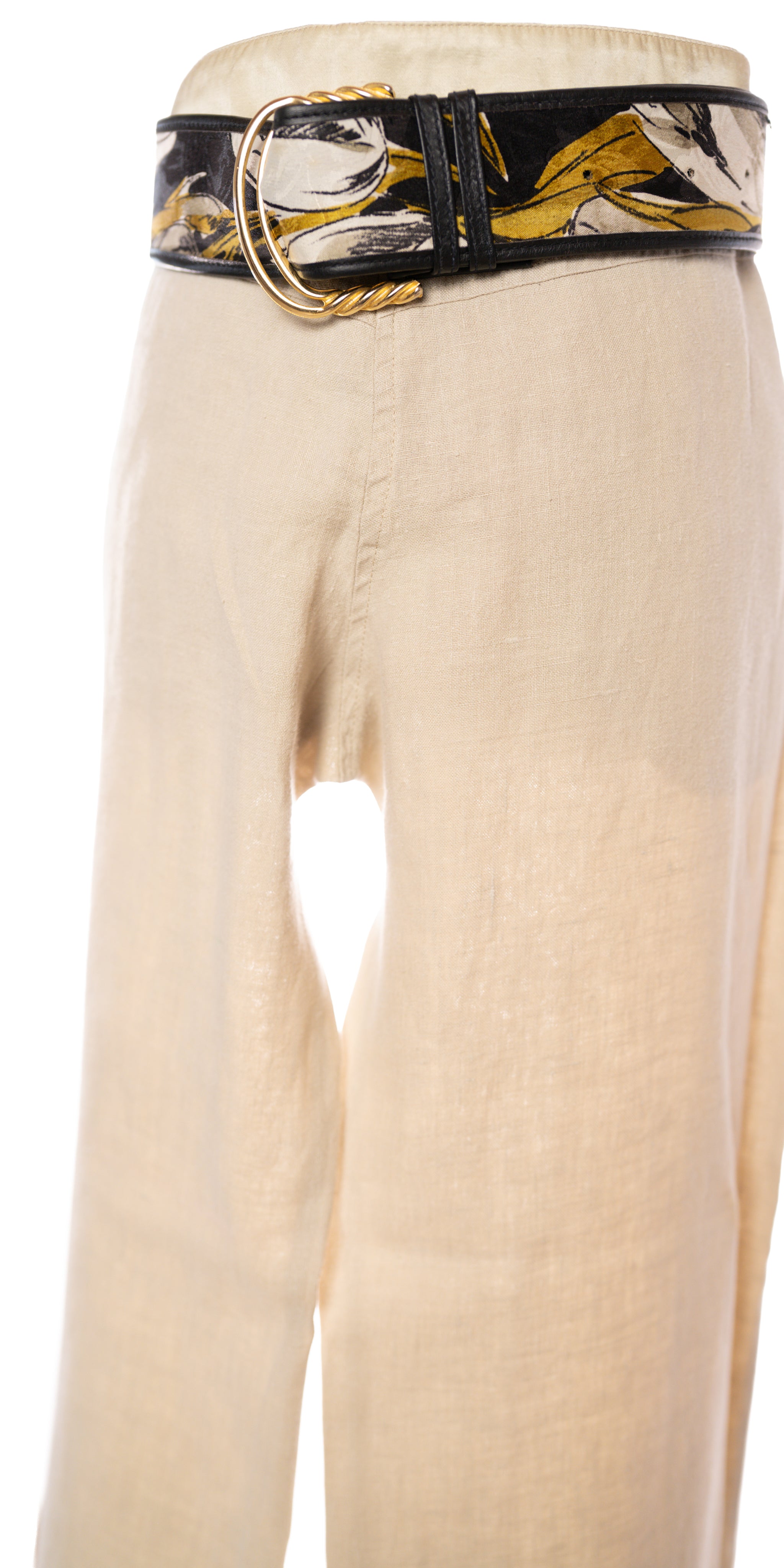 Pantaloni fluizi din in - Compagnnia Italiana