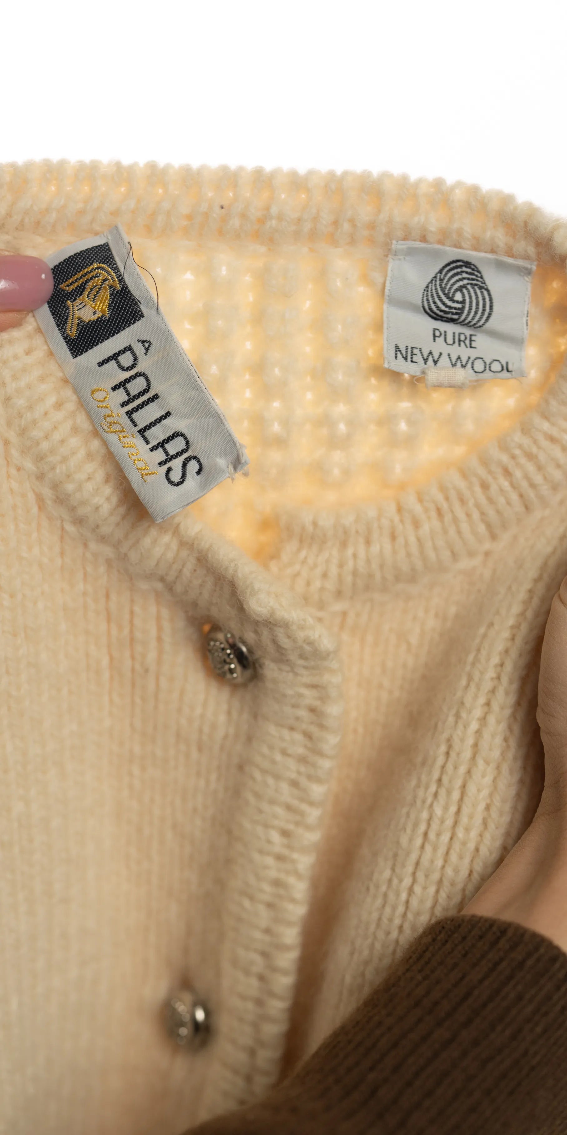 Cardigan cu umeri bufanti din lana