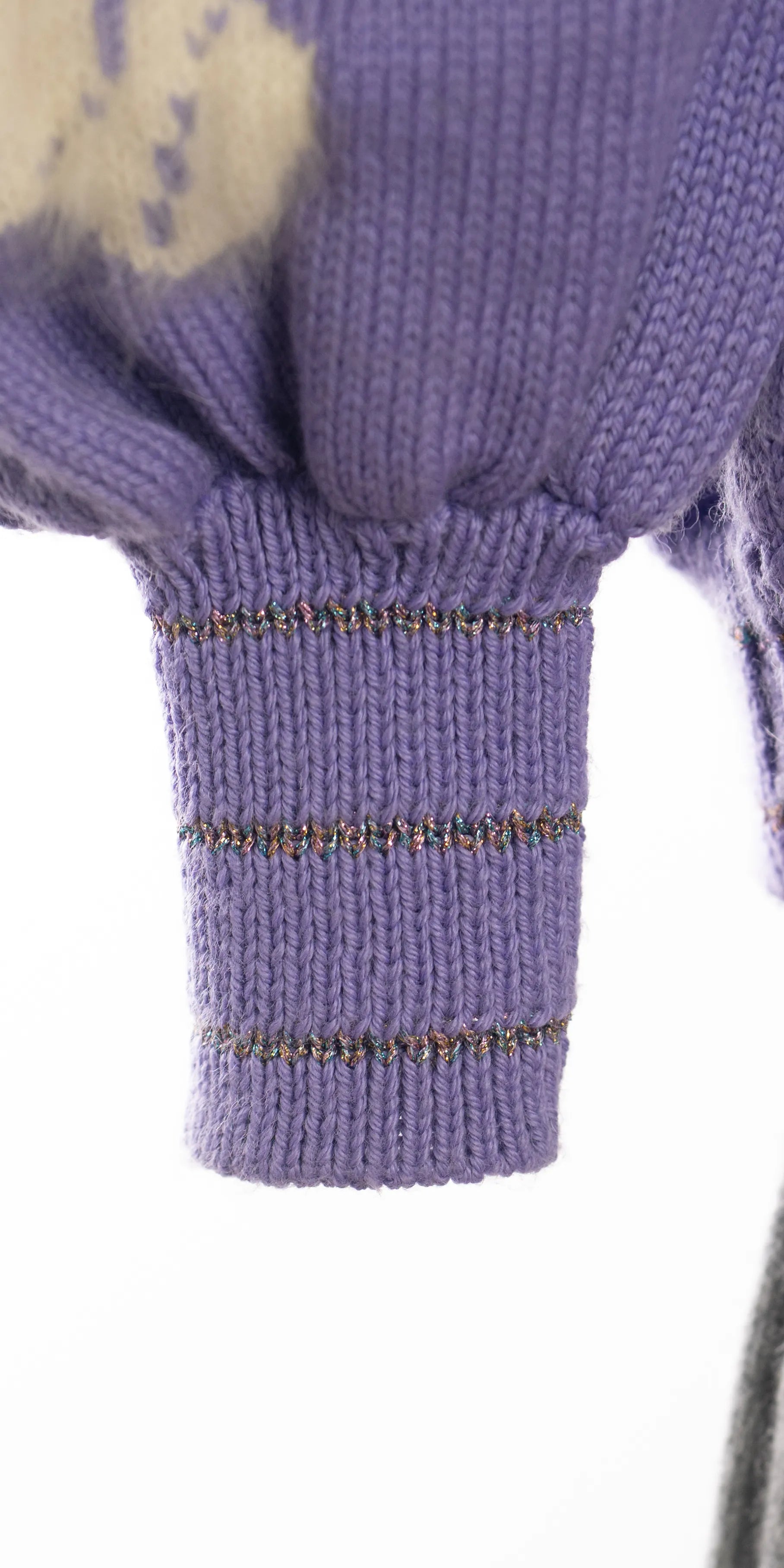 Cardigan din lana cu imprimeu "Bear"