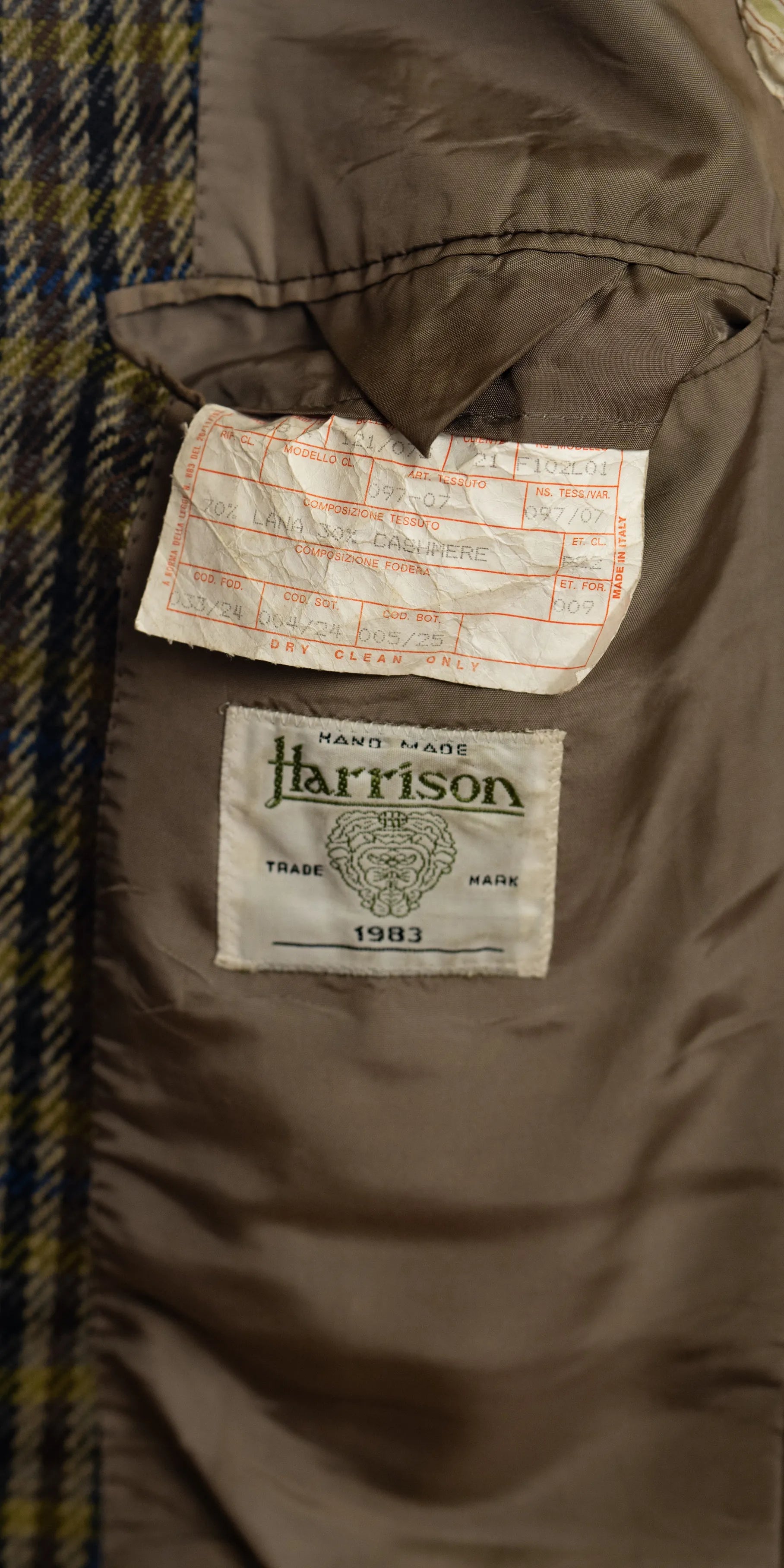 Sacou din lana si casmir cu tesatura Loro Piana