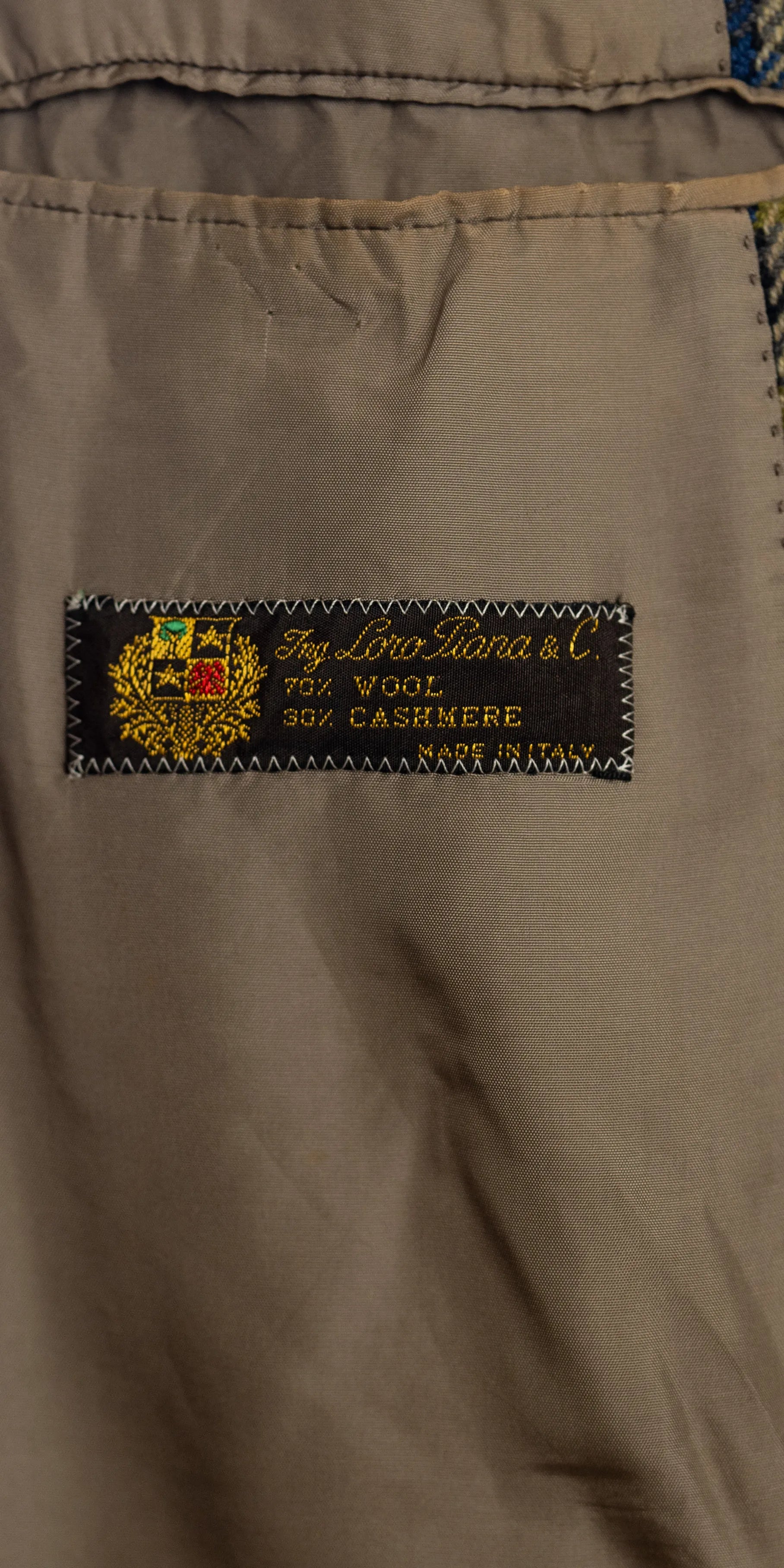 Sacou din lana si casmir cu tesatura Loro Piana