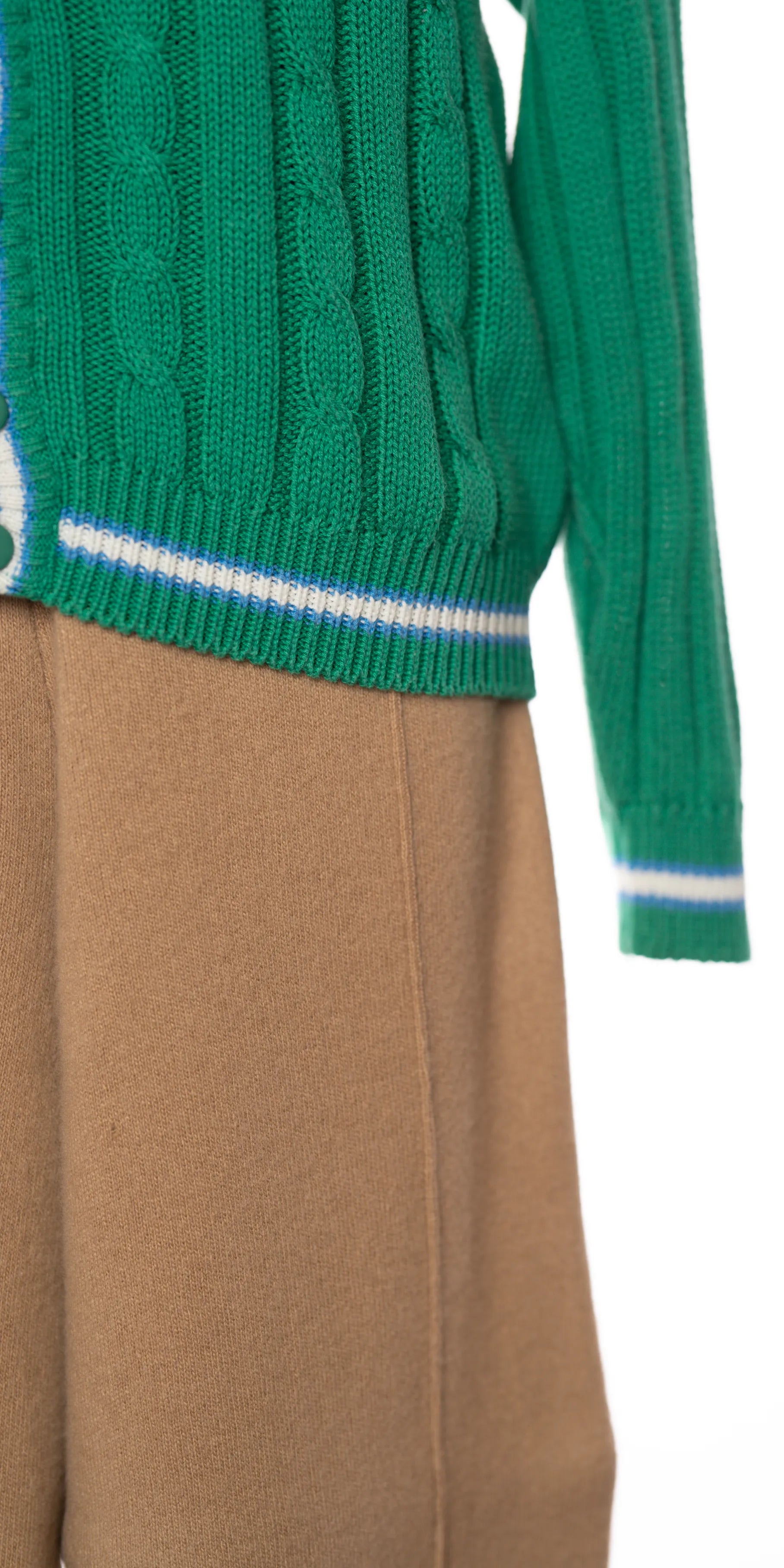 Cardigan cu torsade din bumbac