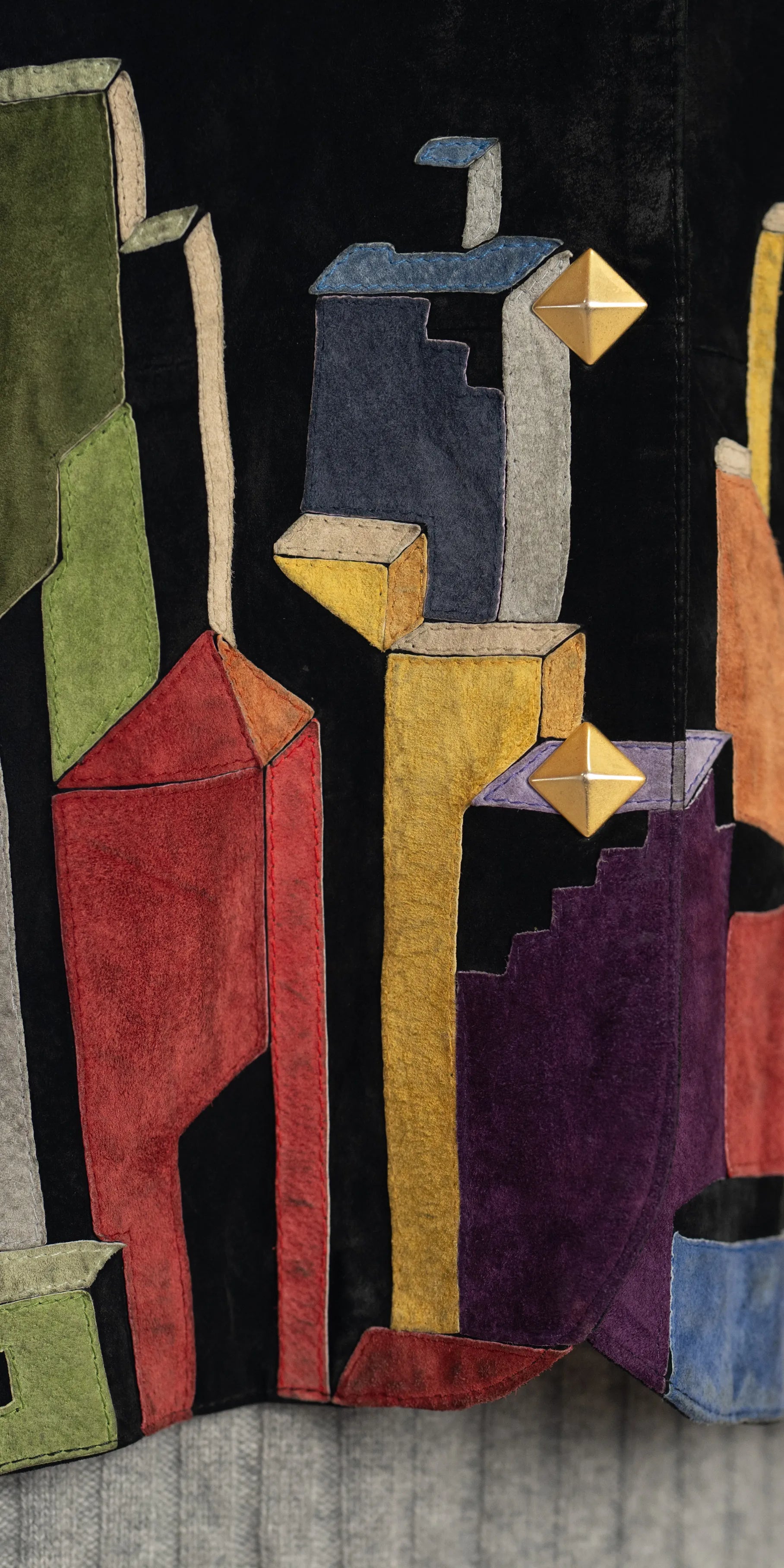 Sacou din piele intoarsa