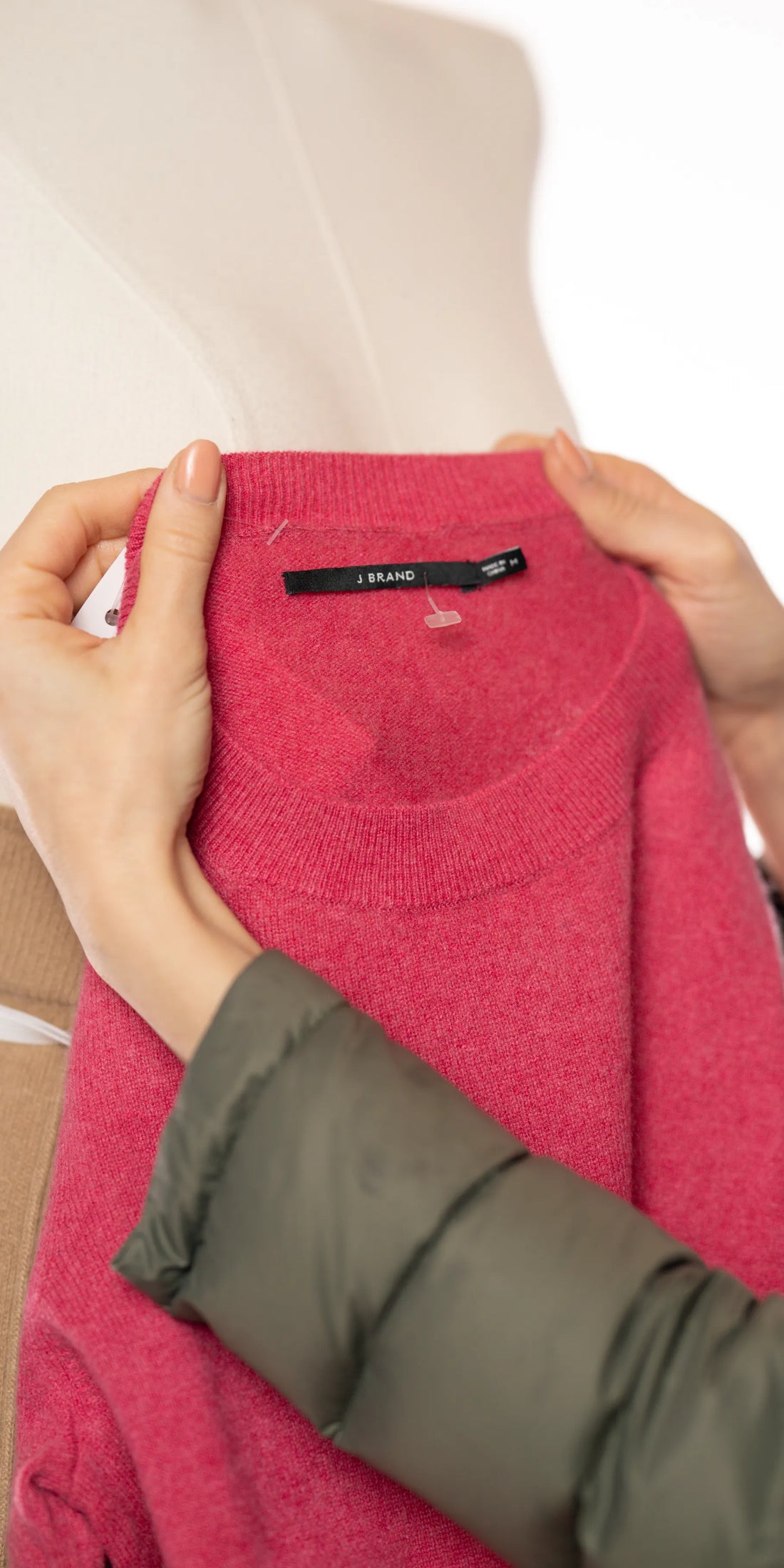 Bluza din casmir cu talia marcata - J Brand