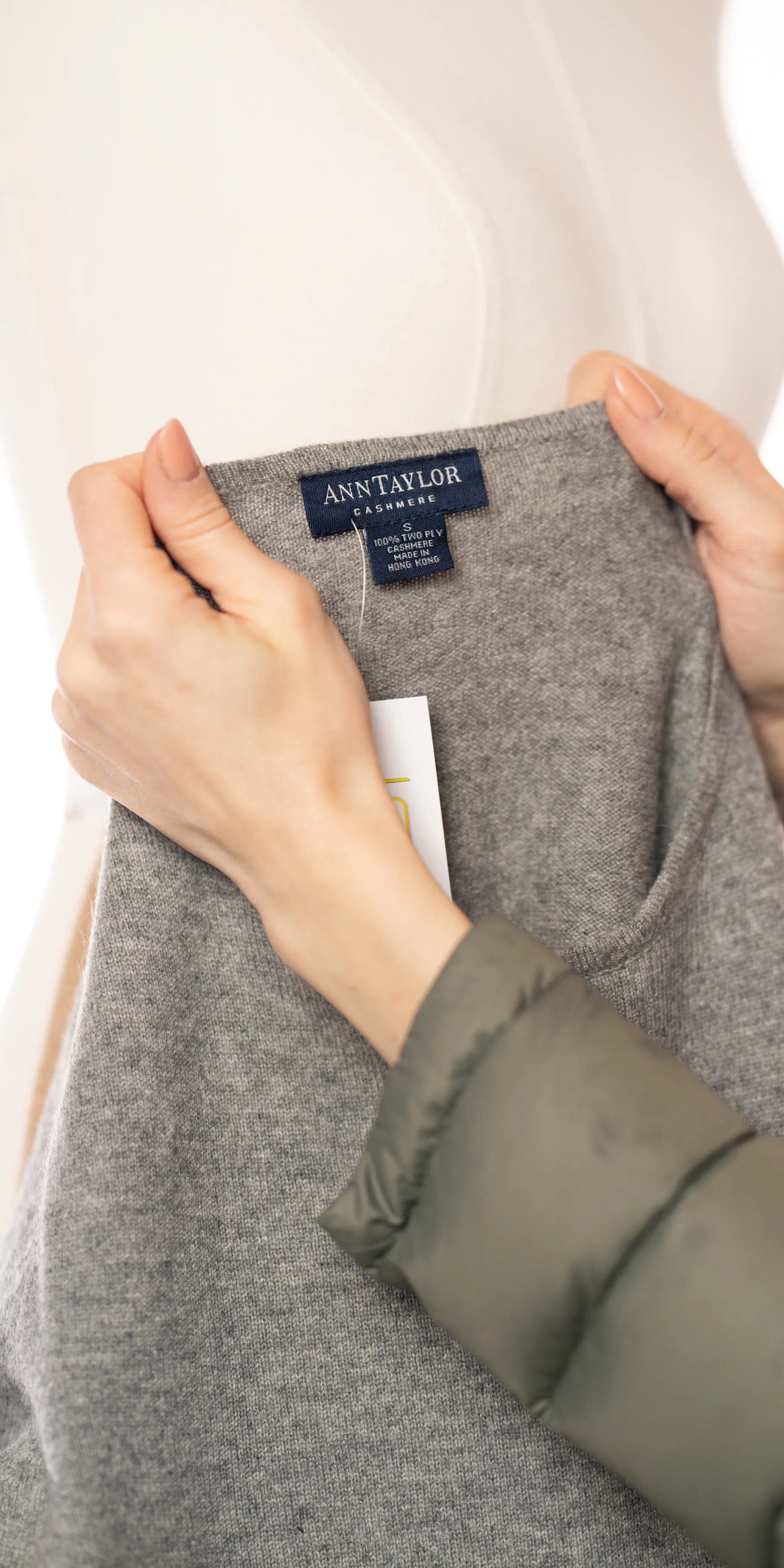 Bluza cu maneca scurta din casmir aerat - Ann Taylor