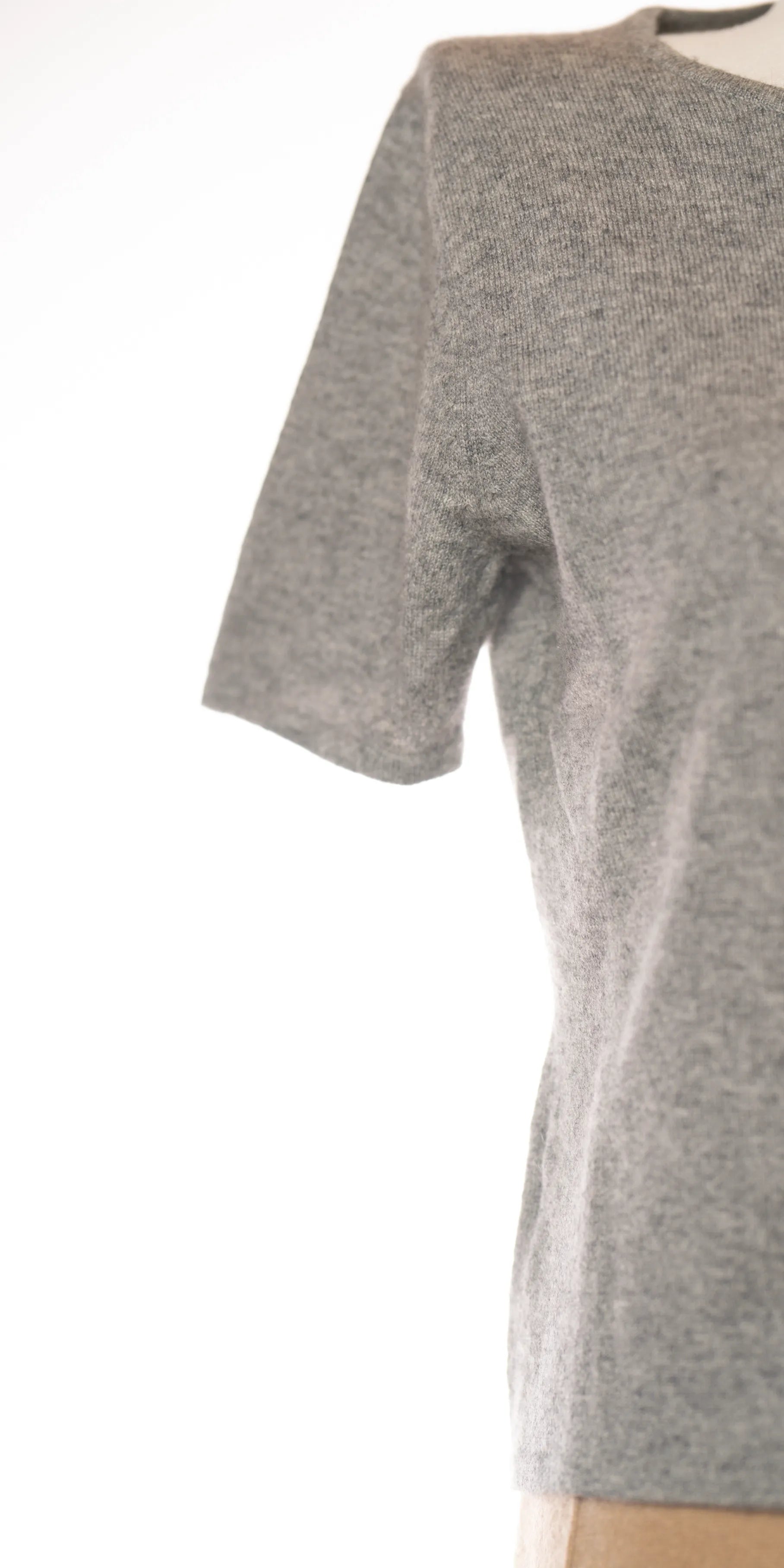 Bluza cu maneca scurta din casmir aerat - Ann Taylor