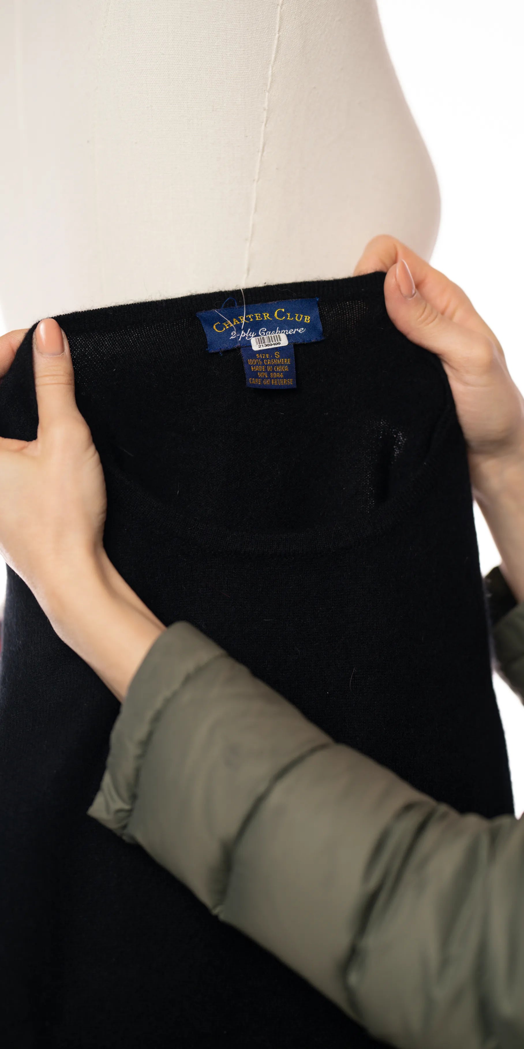 Bluza fara maneci din casmir - Charter Club