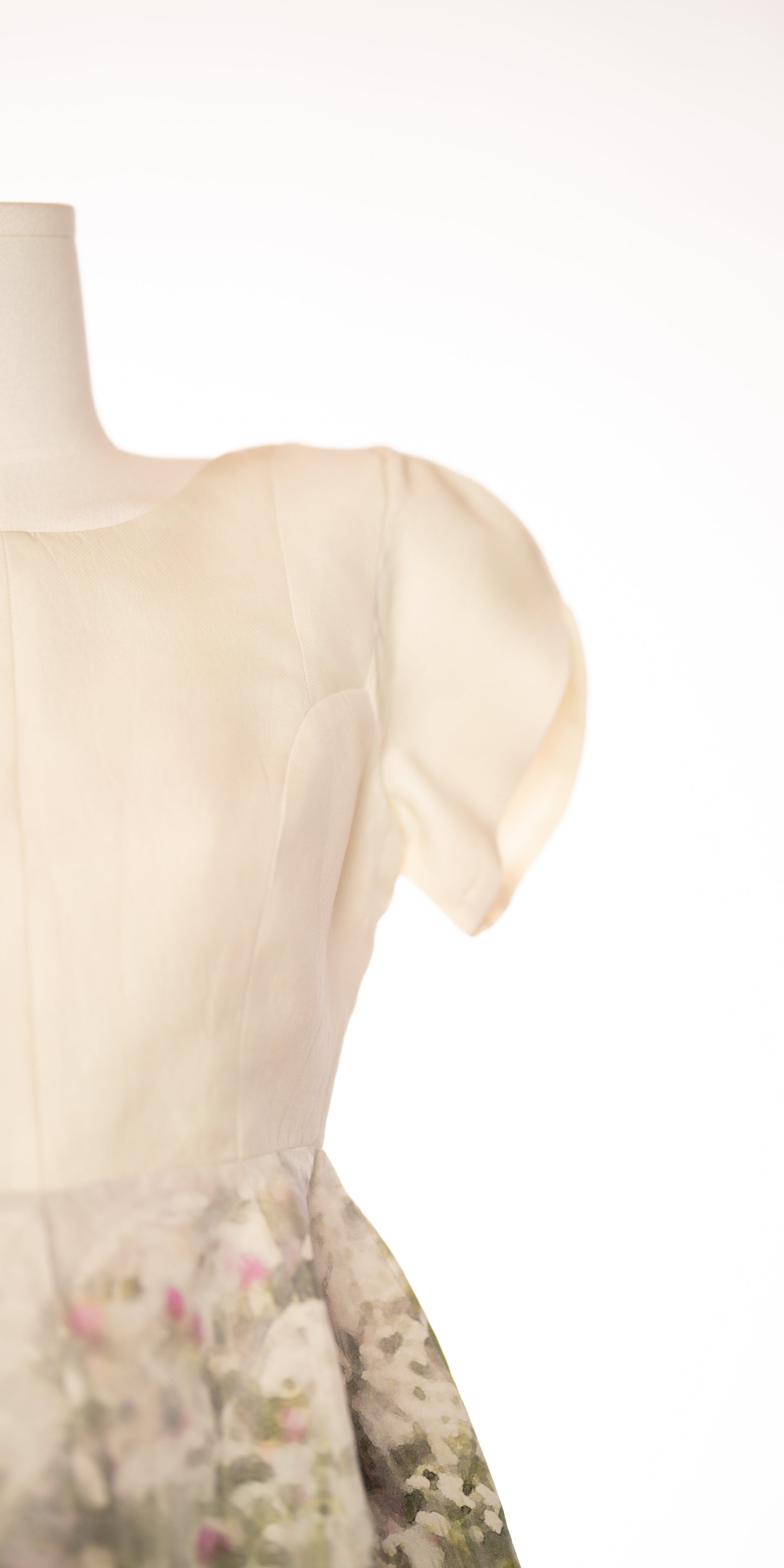 Rochie din matase naturala structurata - Made in Italy