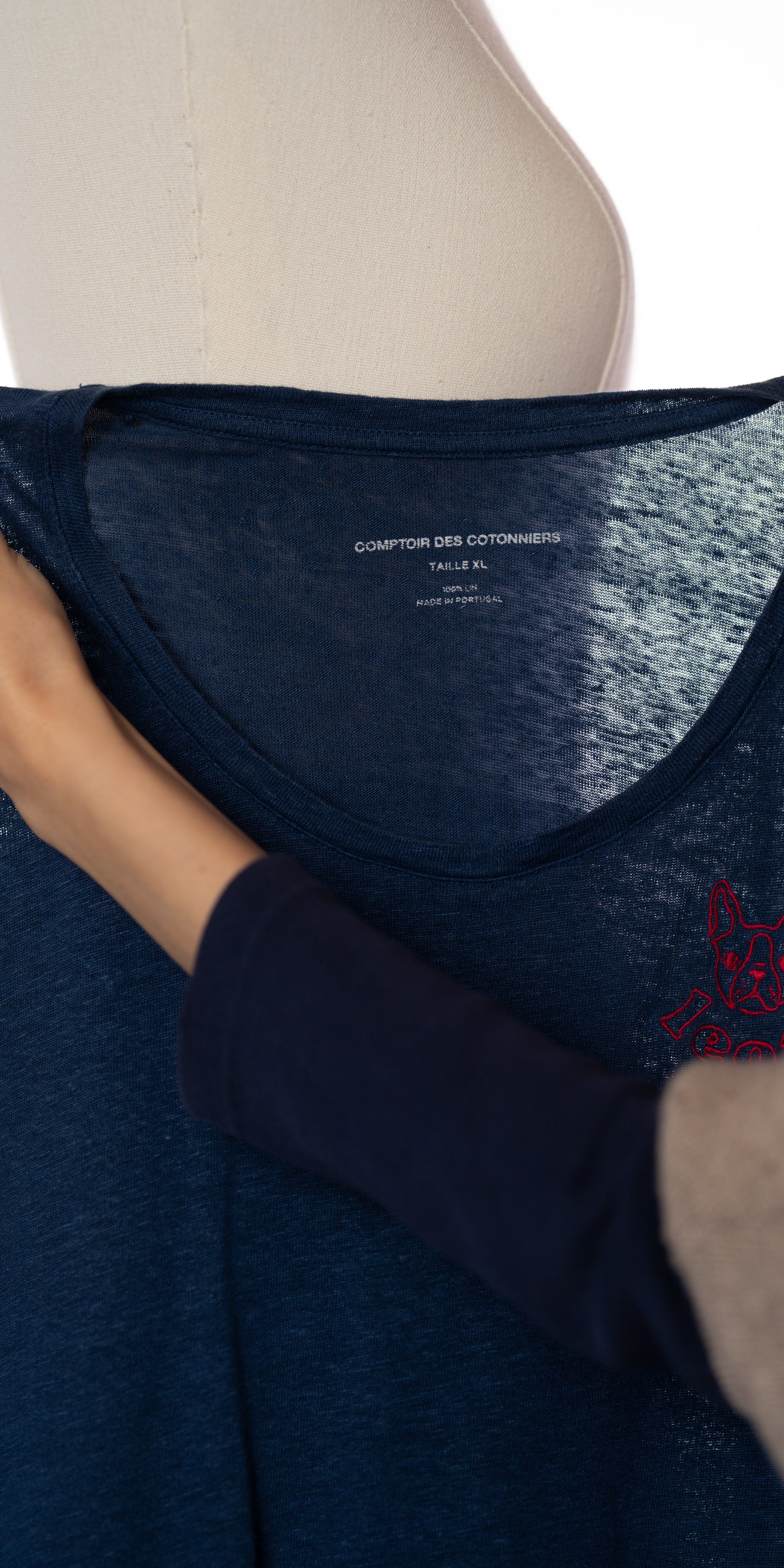 Tricou din in tricotat - Comptoire des cottoniers