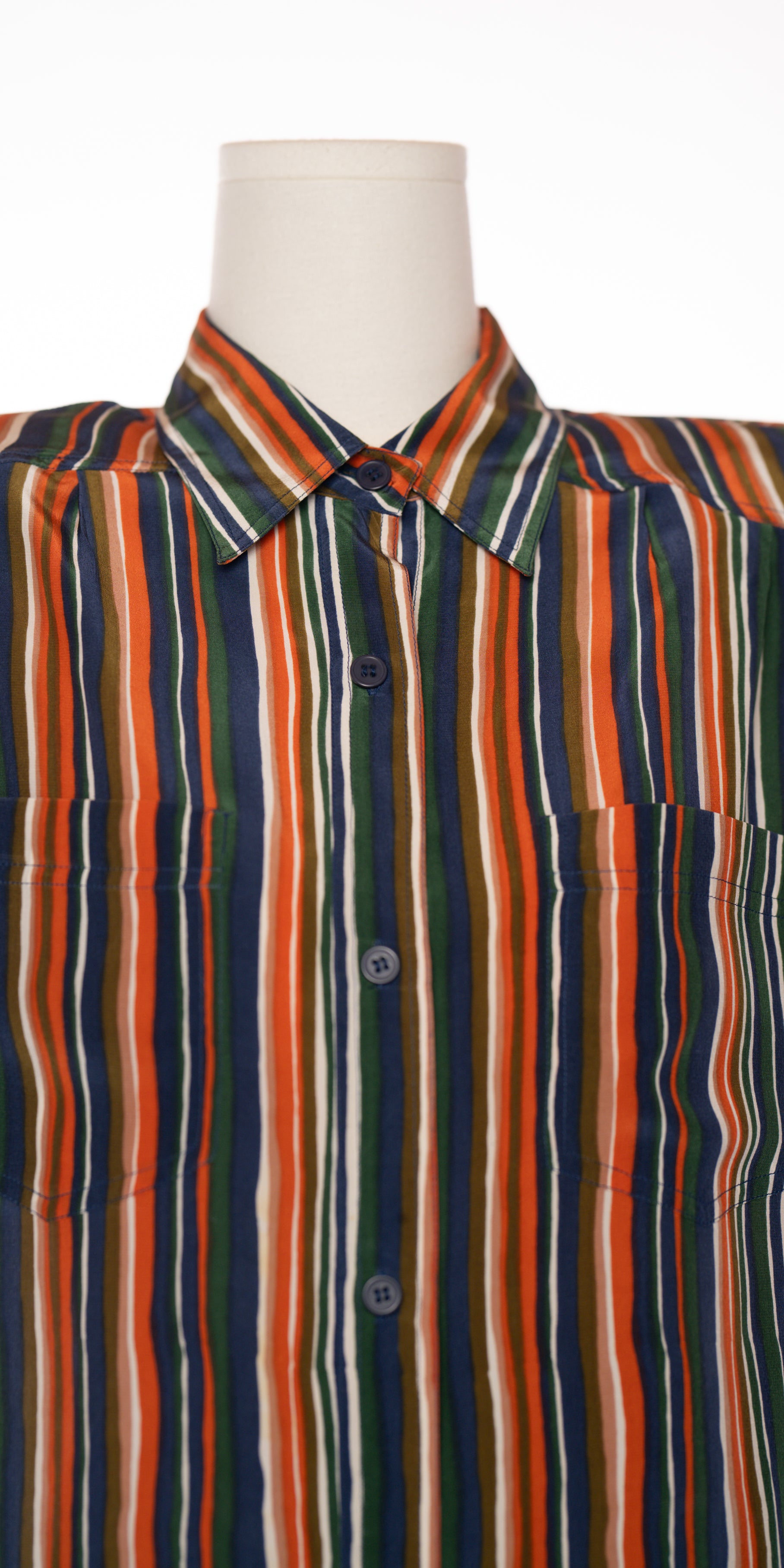 Camasa multicolora din matase - Cherie